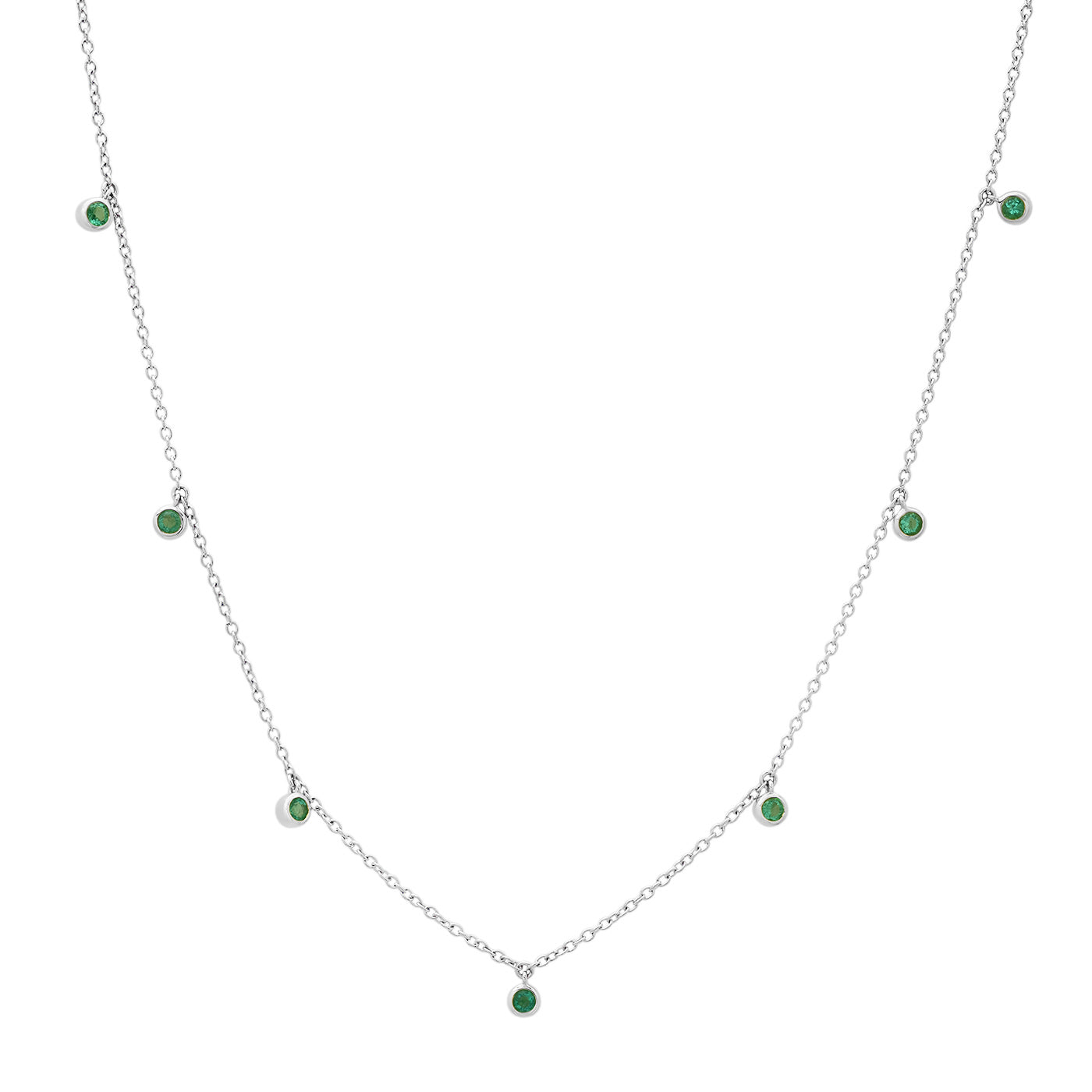 Mini Emerald Drop Necklace