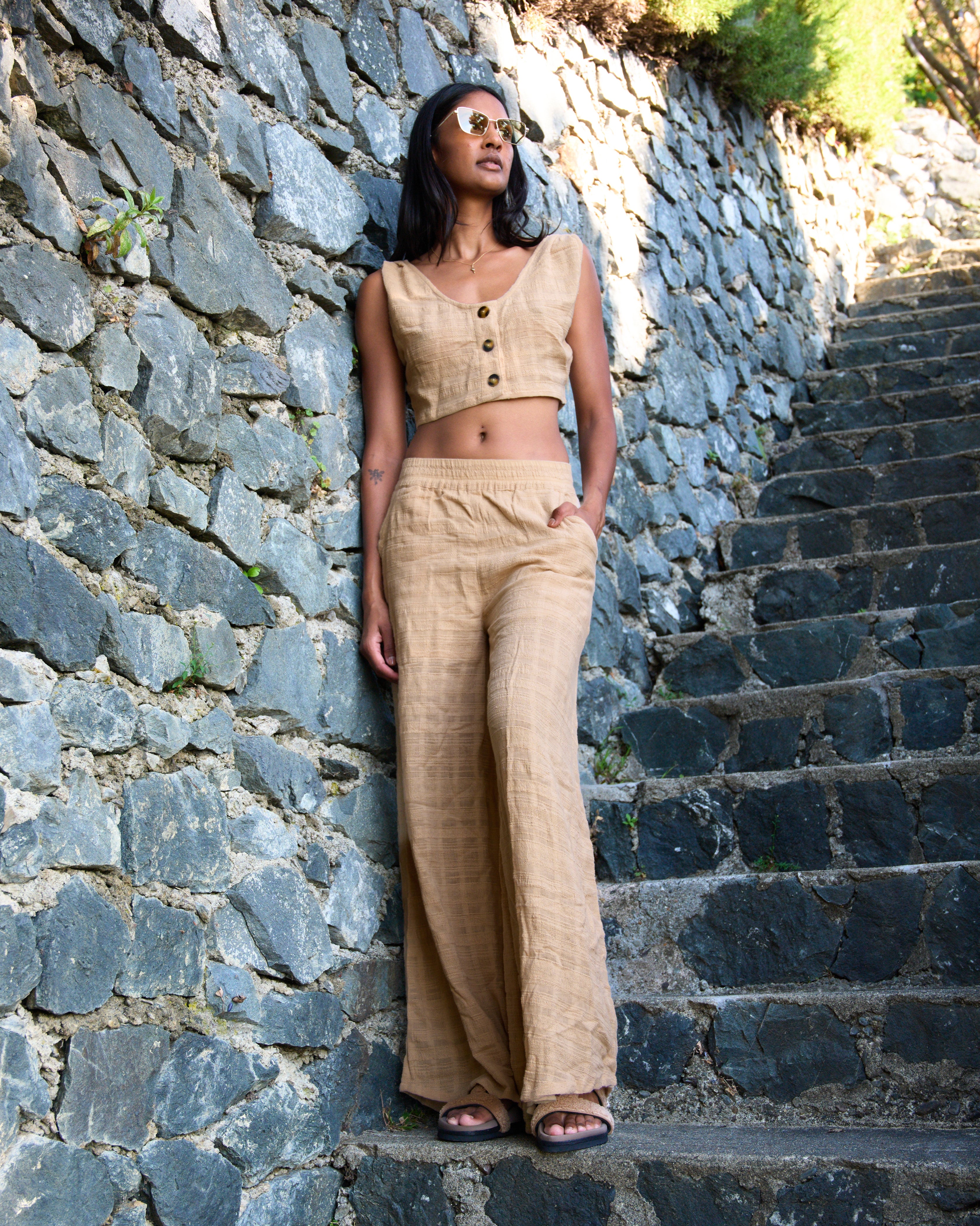 Icaria Trousers in Shifting Sand