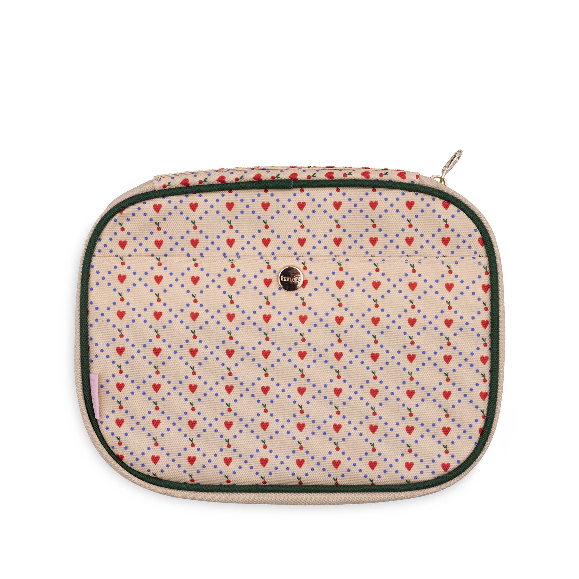 Mobile Tech Pouch in Cherry Hearts