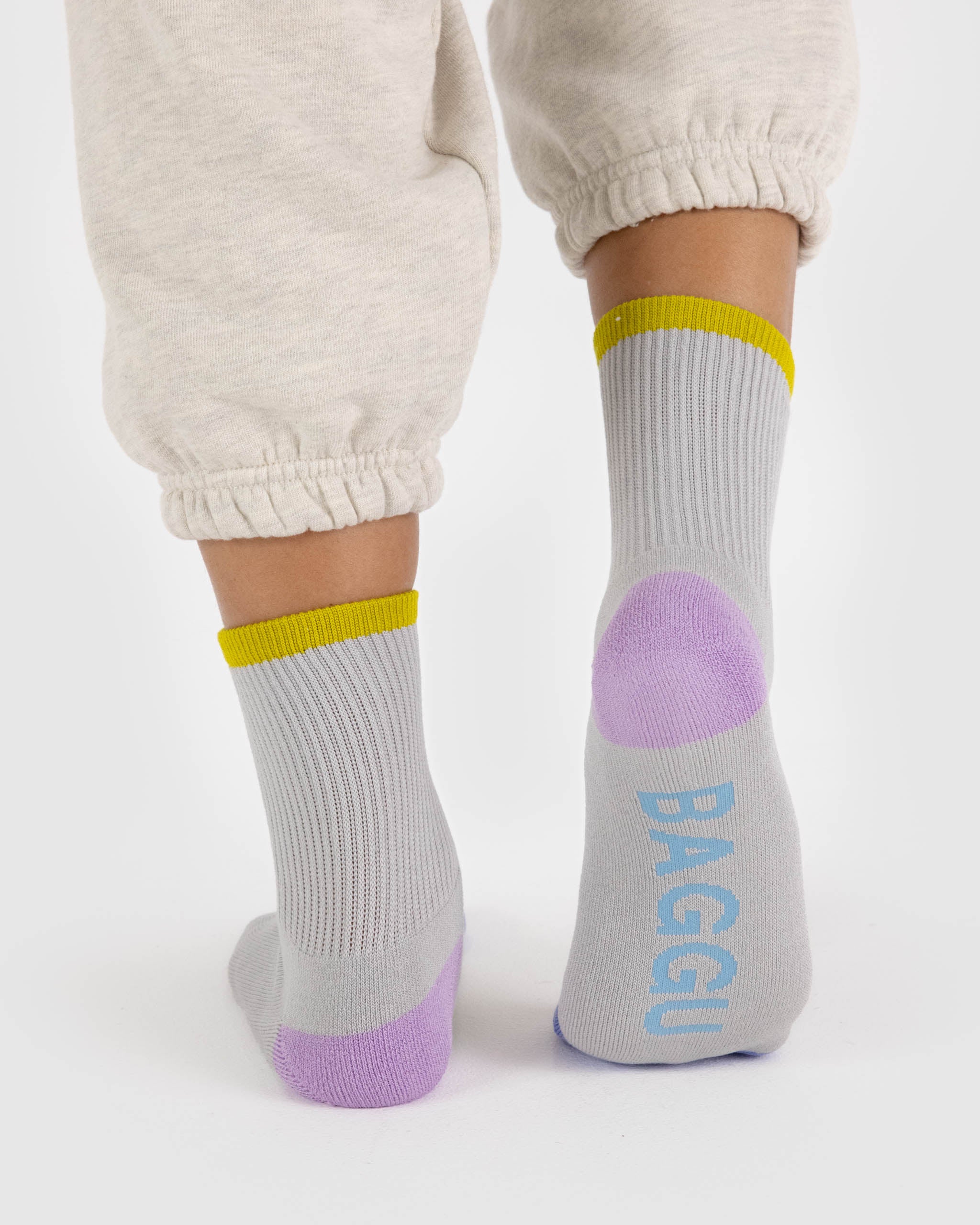 Ribbed Sock in Fog Mix