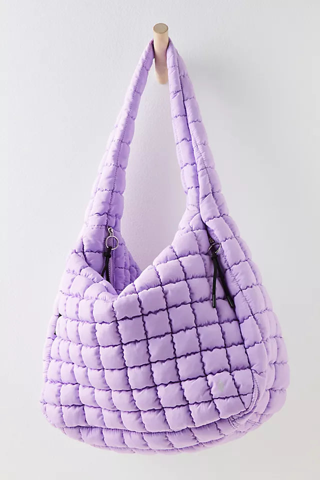 Free People Movement Quilted Carryall Bag in Lilac