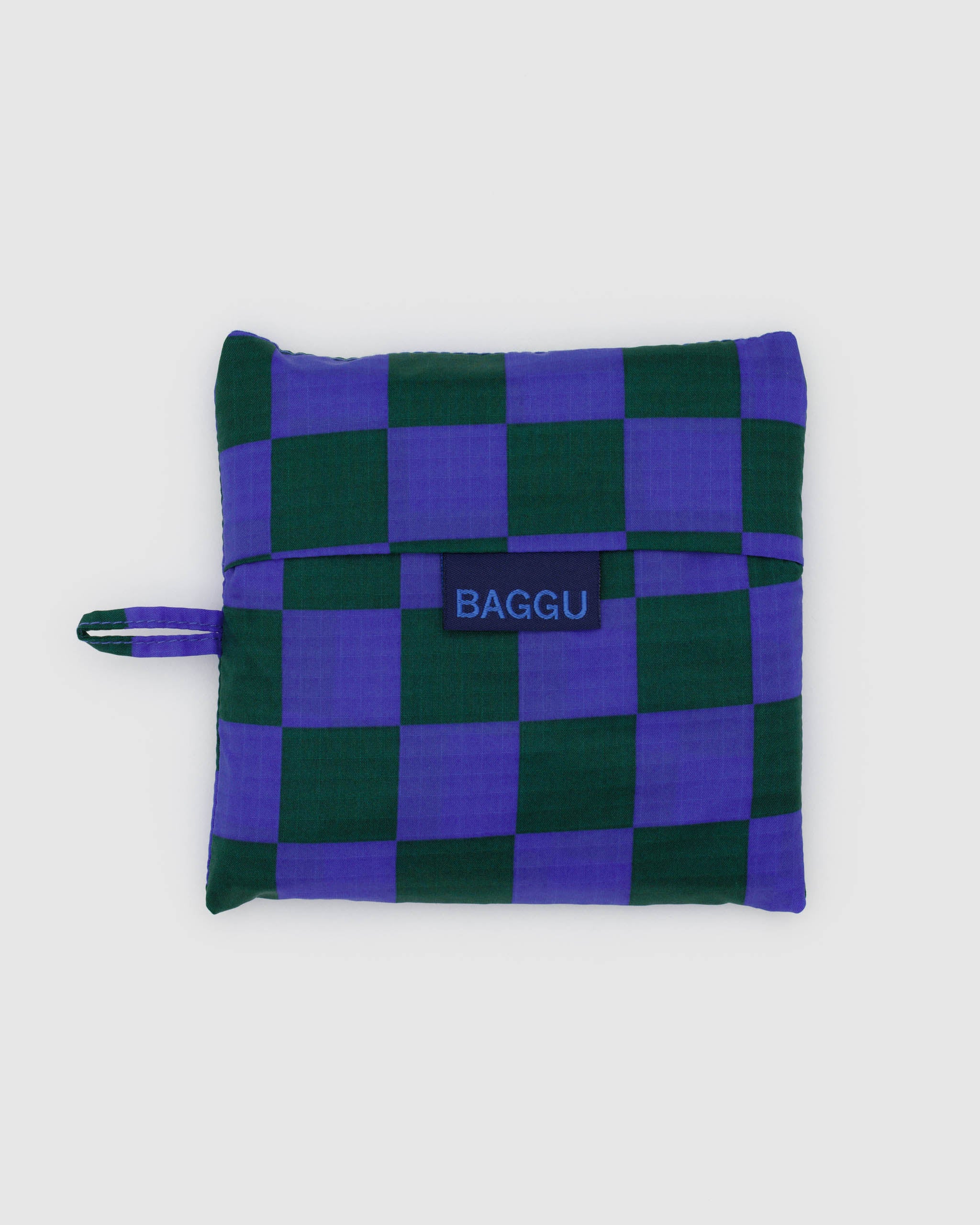 Big Baggu in Iris Green Check