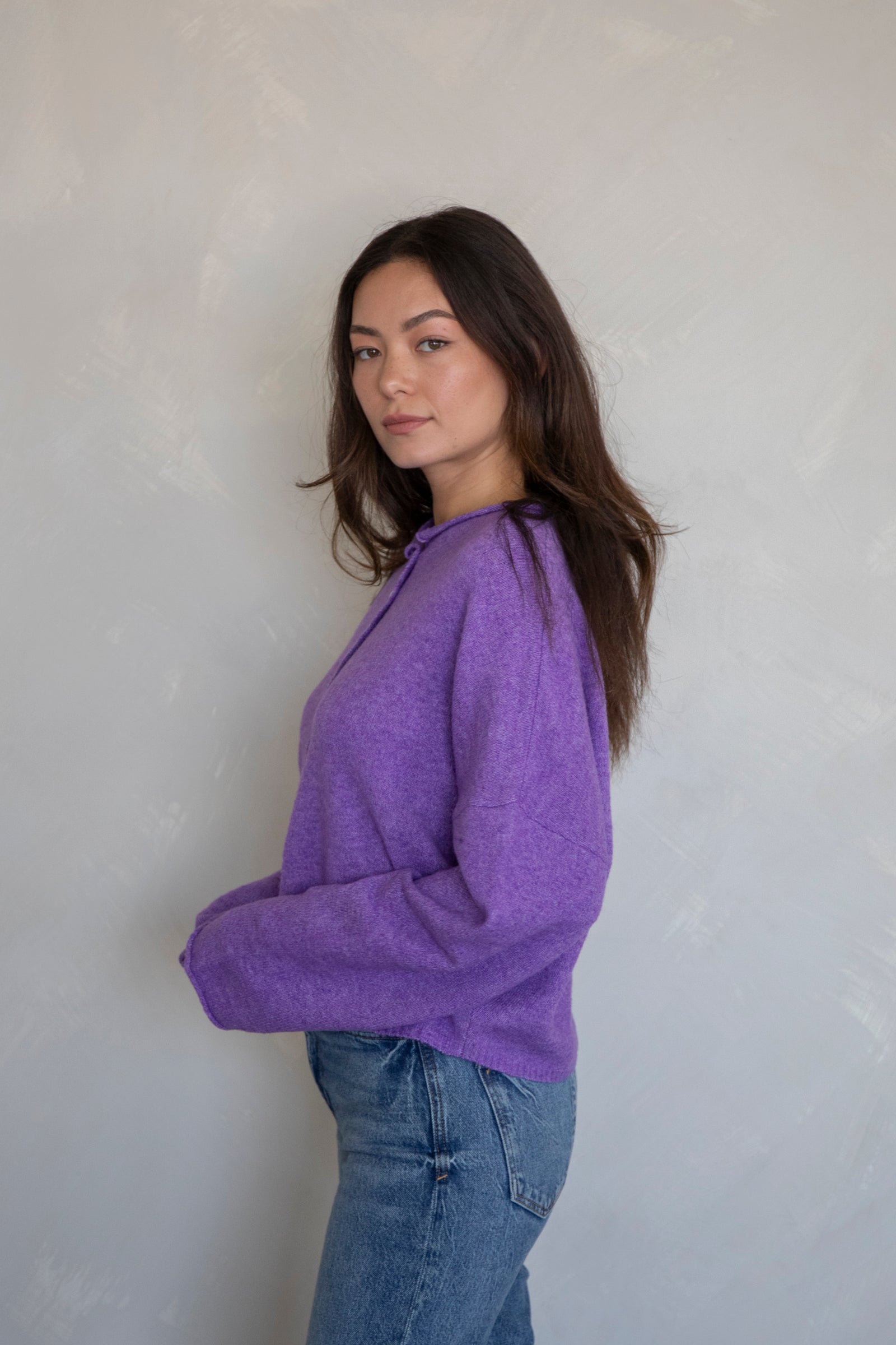 Maisie Sweater in Violet