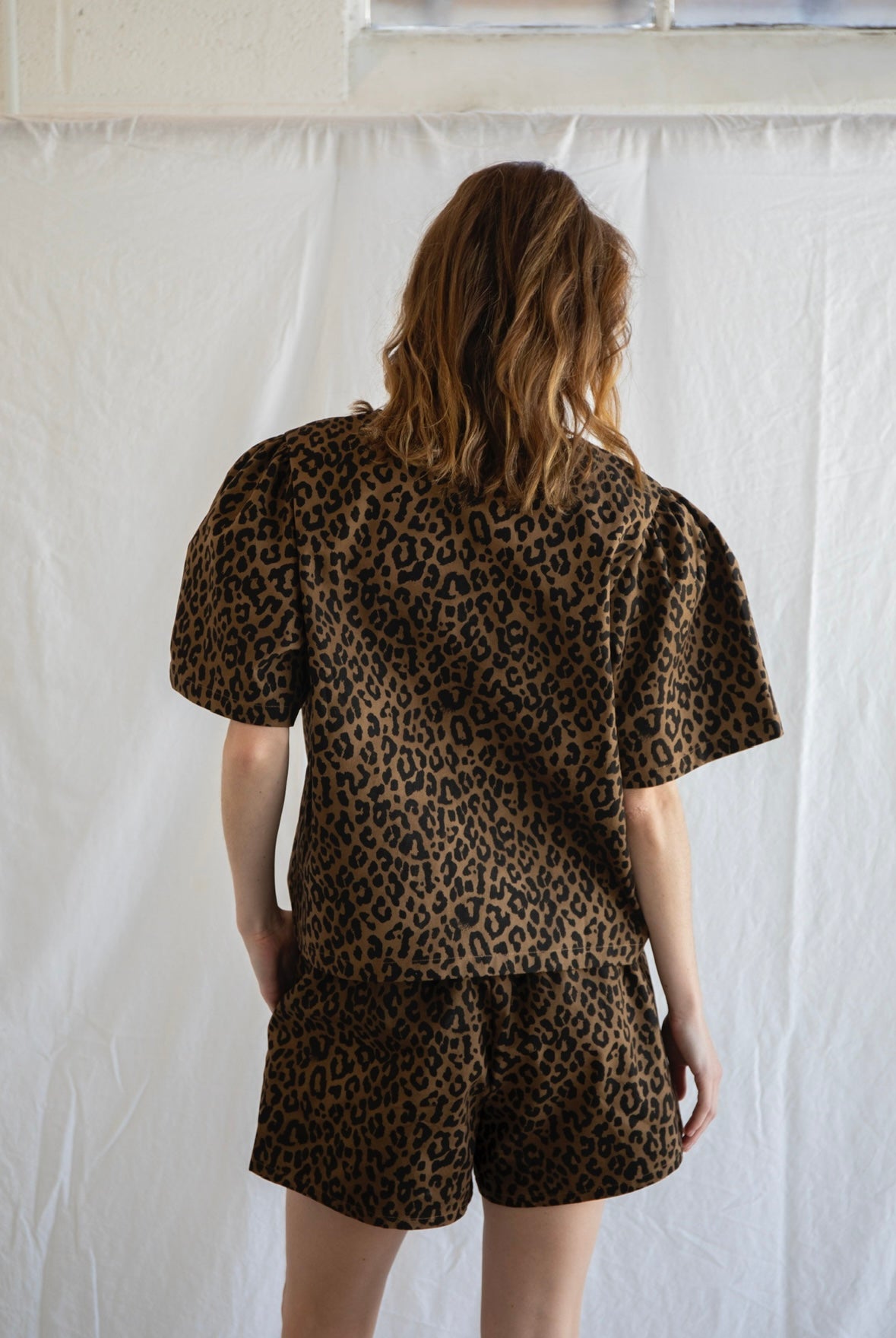 Joan Leopard Top