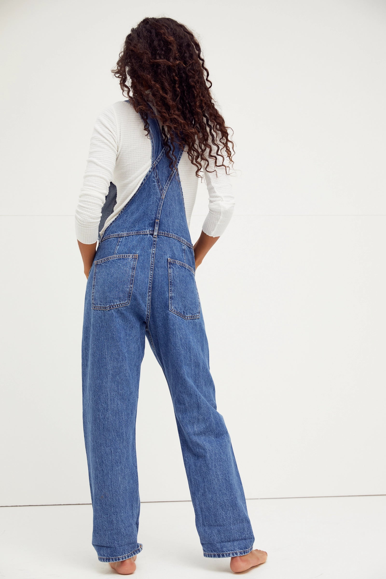 Ziggy Denim Overalls in Sapphire Blue