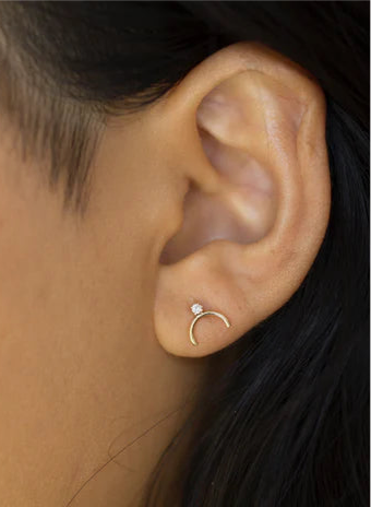Boobie Diamond Earring in Gold
