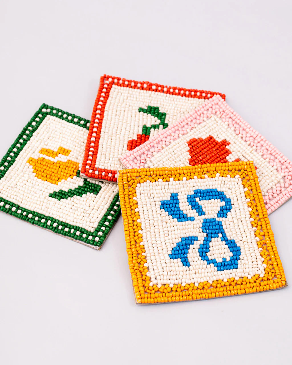 Beaded Coaster Set, Quilt