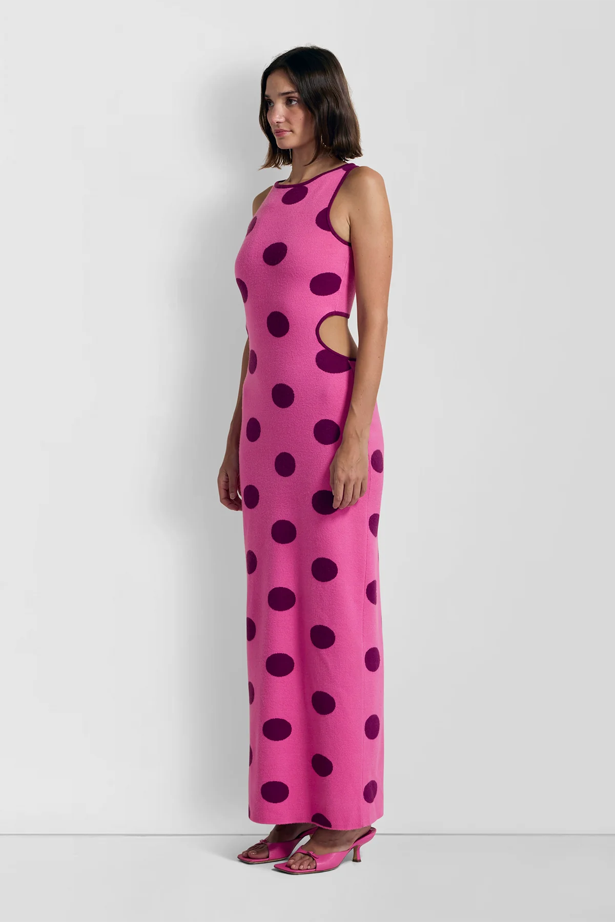 Mira Knit Maxi Dress in Candy Spot