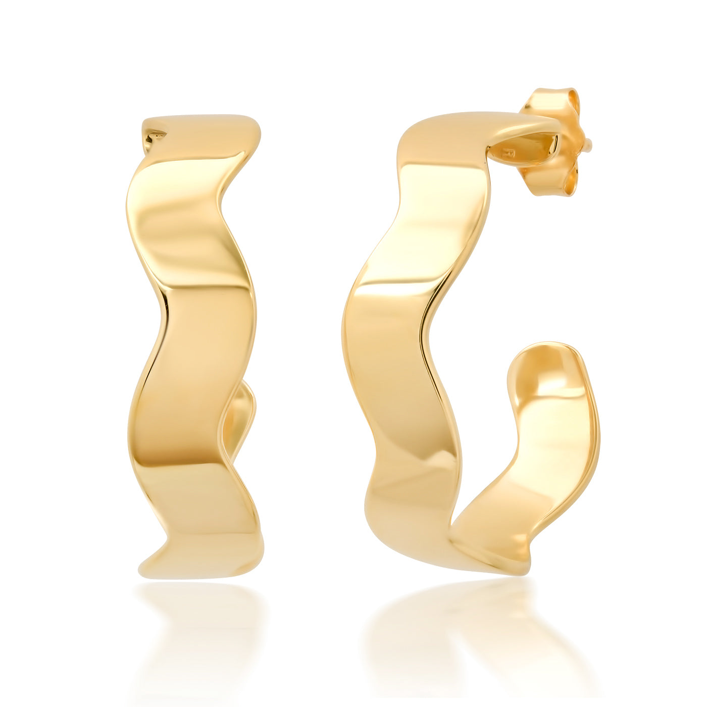 Gold Form Hoops