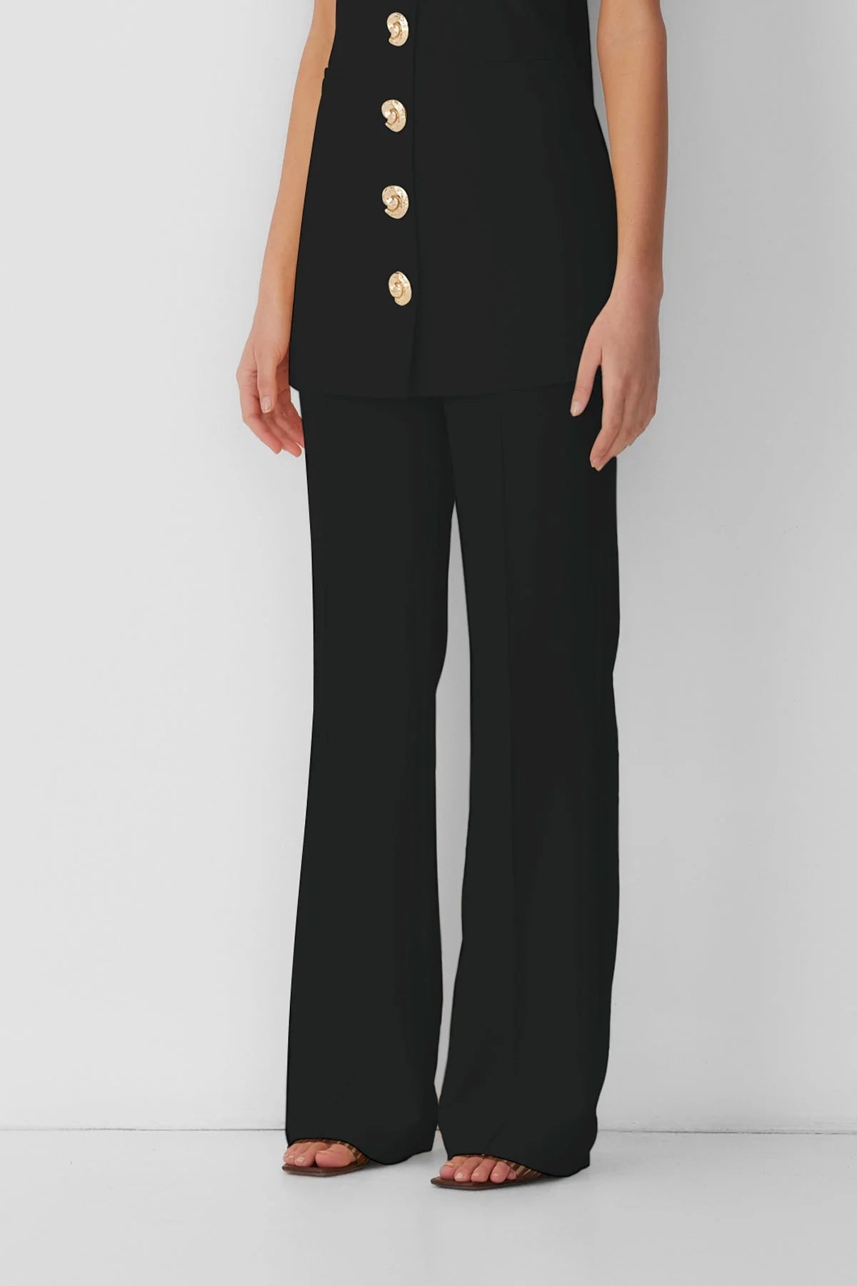 Irida Bootcut Pants in Noir