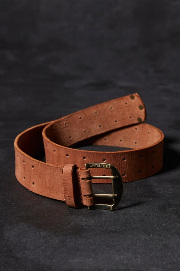 We The Free Double Cross Belt in Cognac