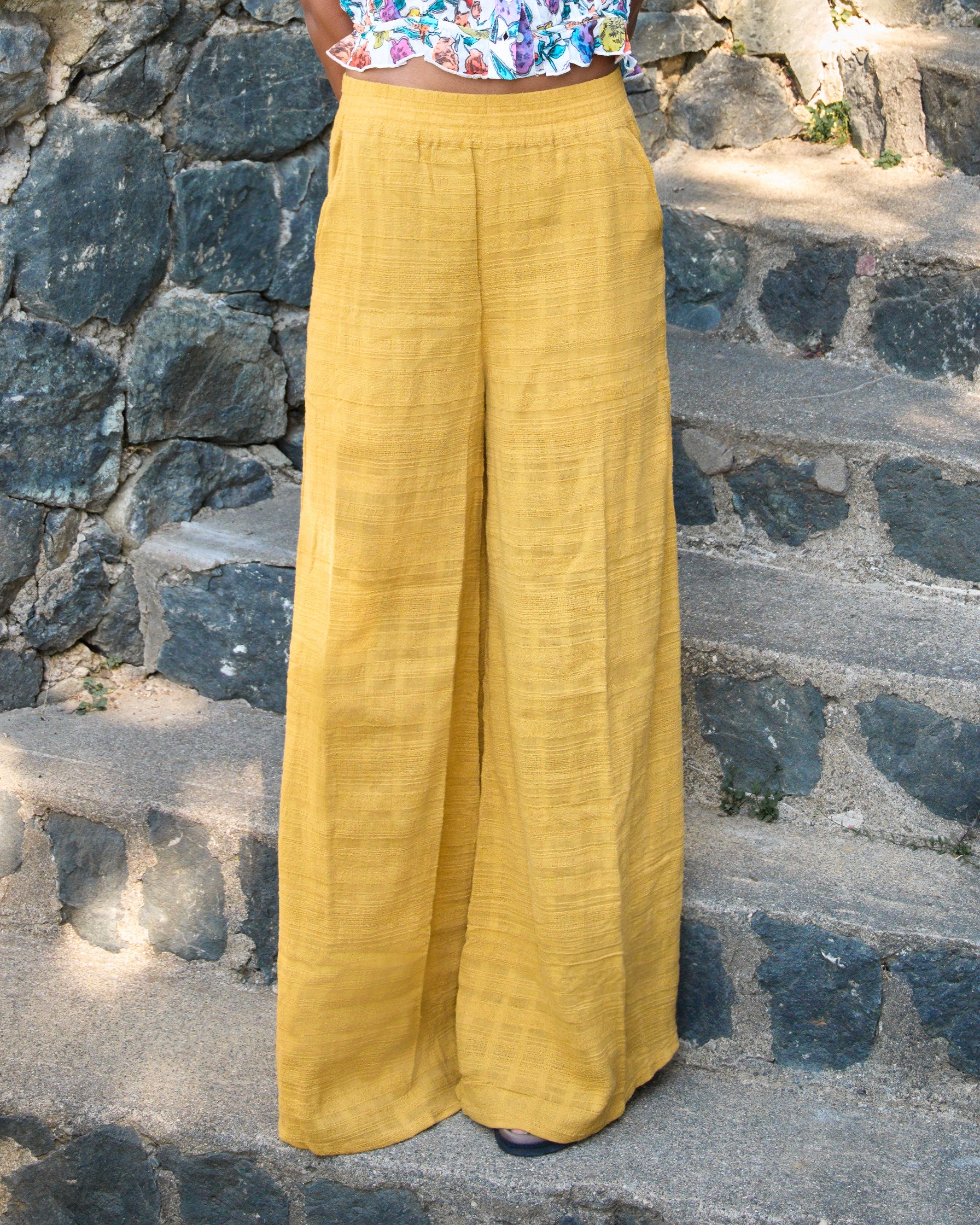 Icaria Trousers in Honey Gold