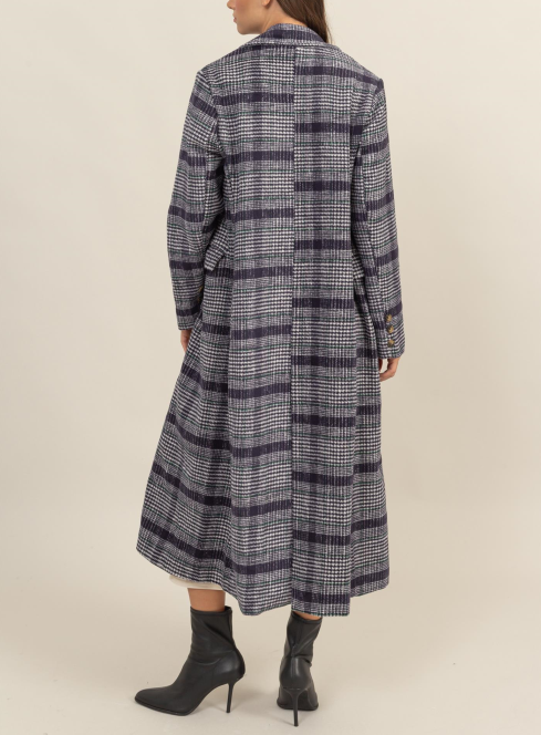 Edie Plaid Trench Coat