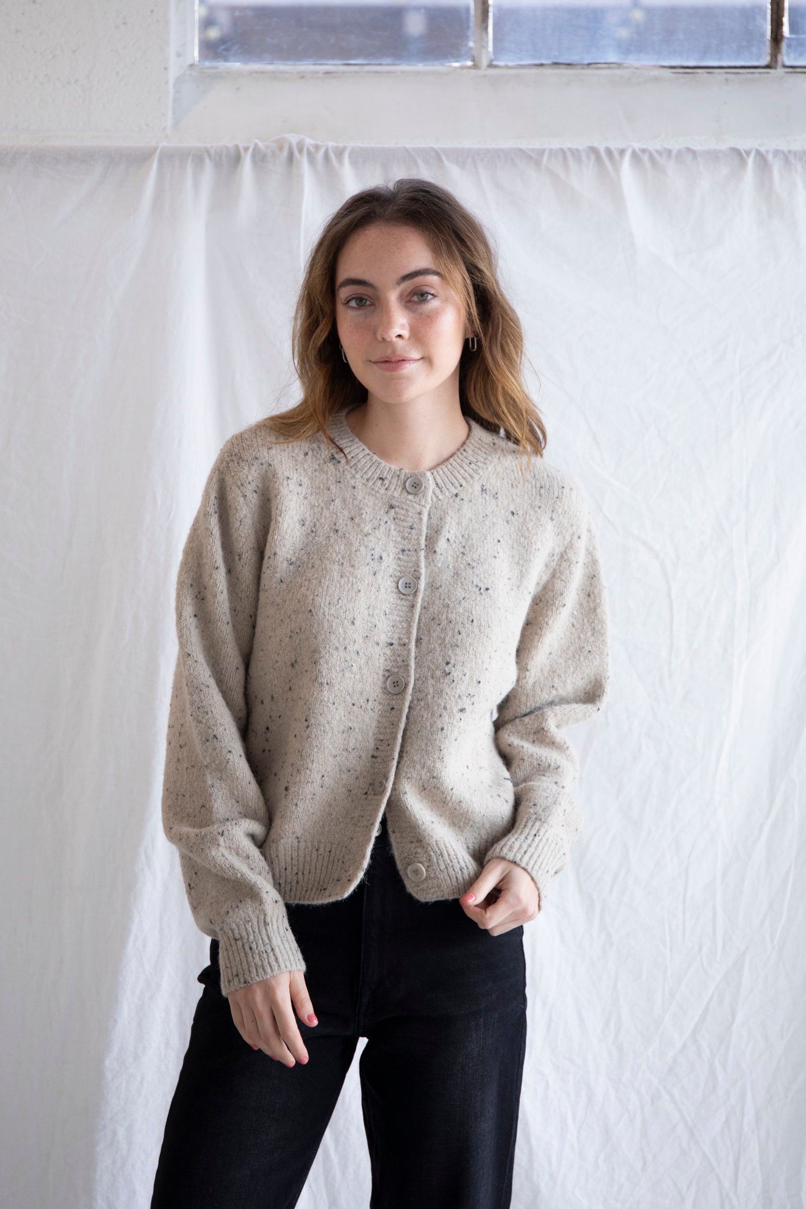 Copenhagen Cardigan in Taupe