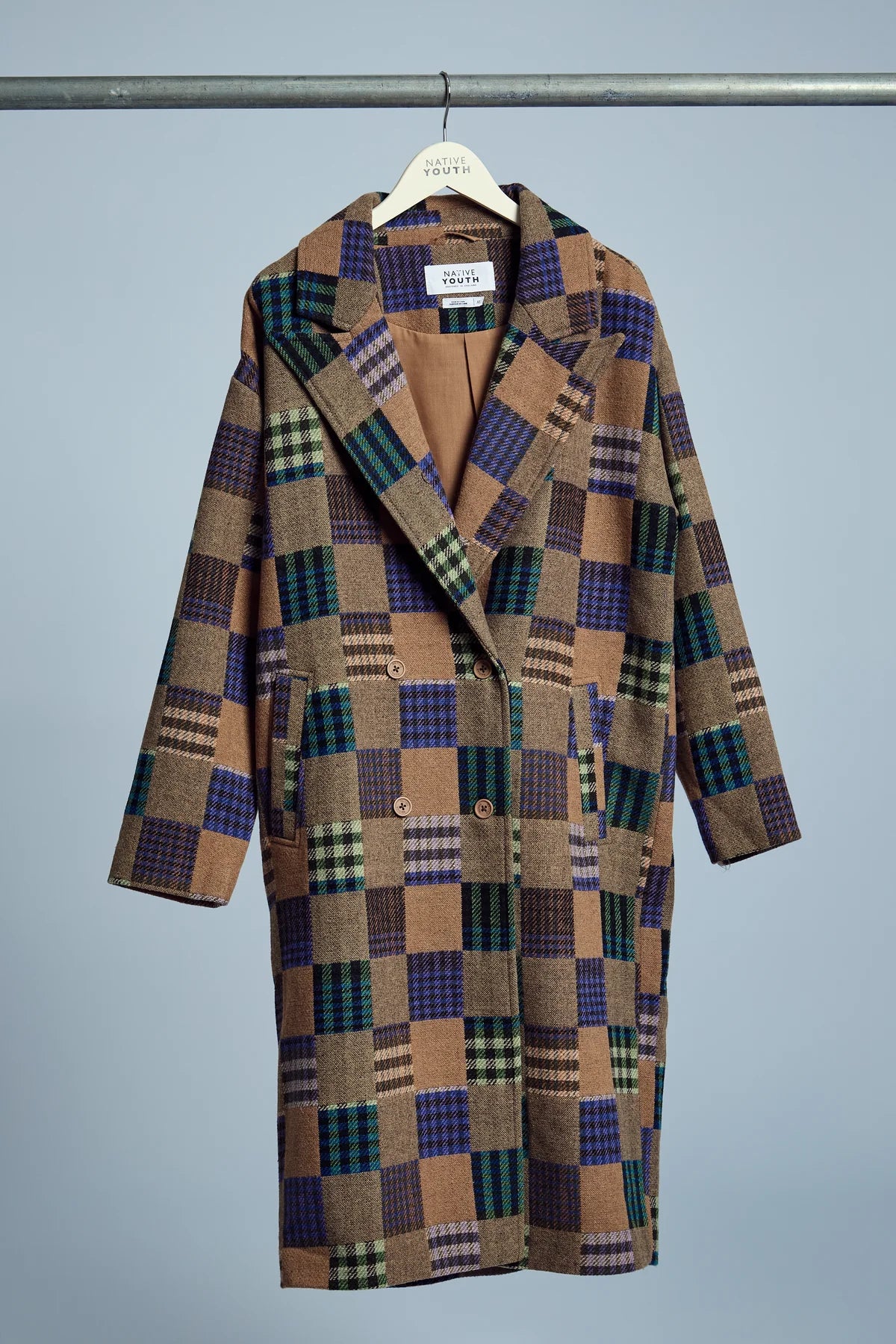 Emrys Patchwork Long Line Coat