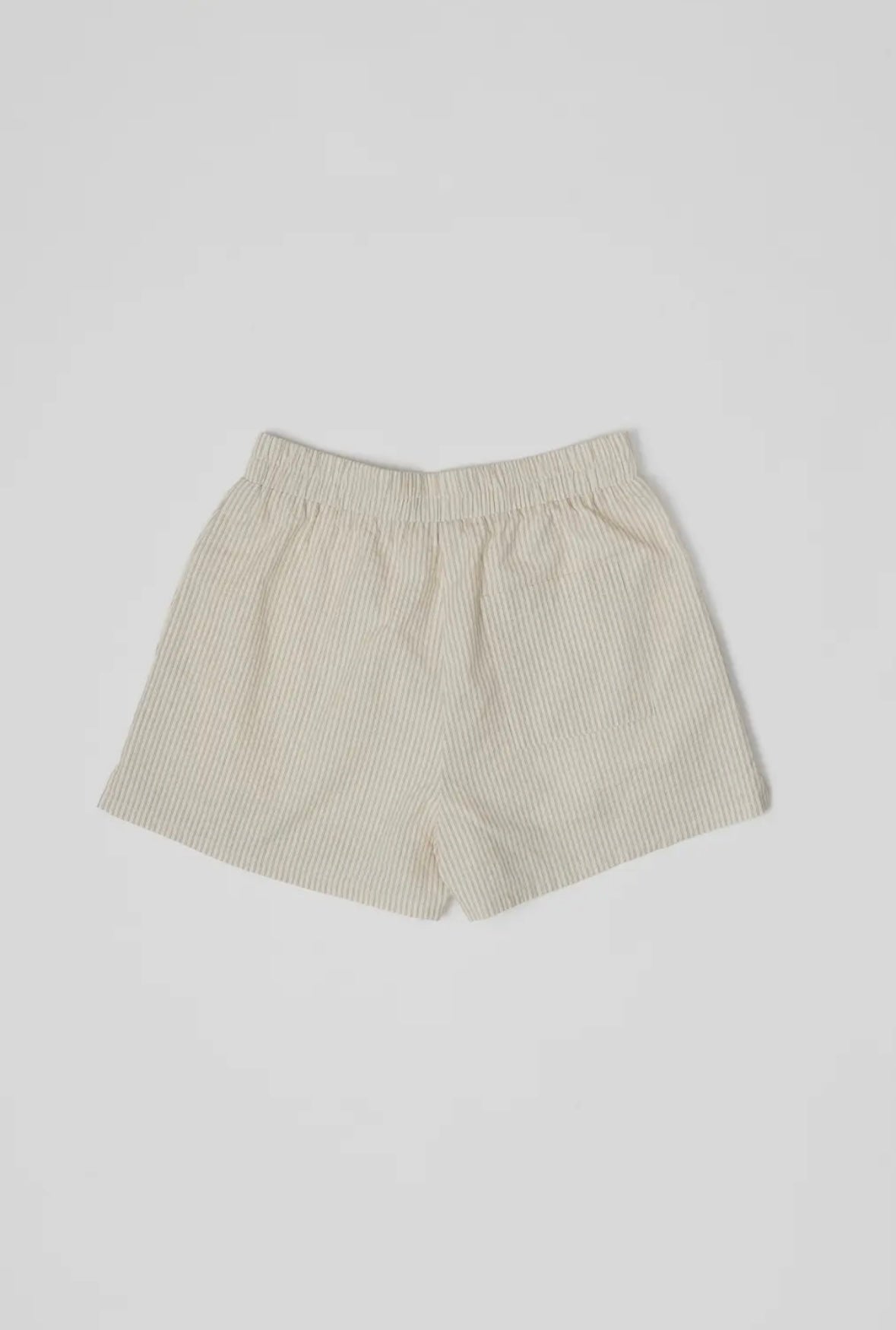 Levon Seersucker Shorts in Cream