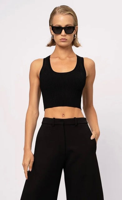 Eve Crop in Black