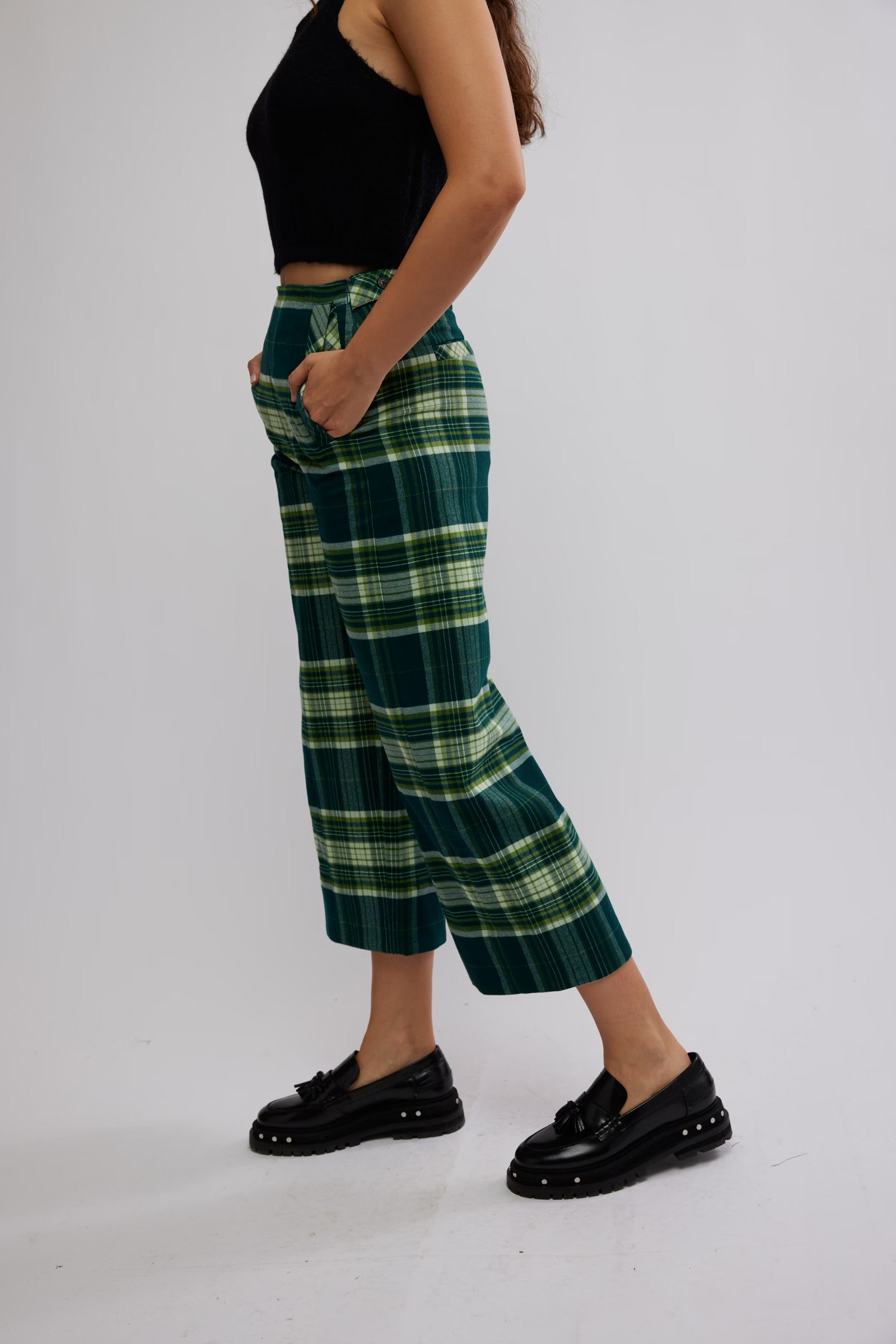 Acadia Trouser in Green Combo