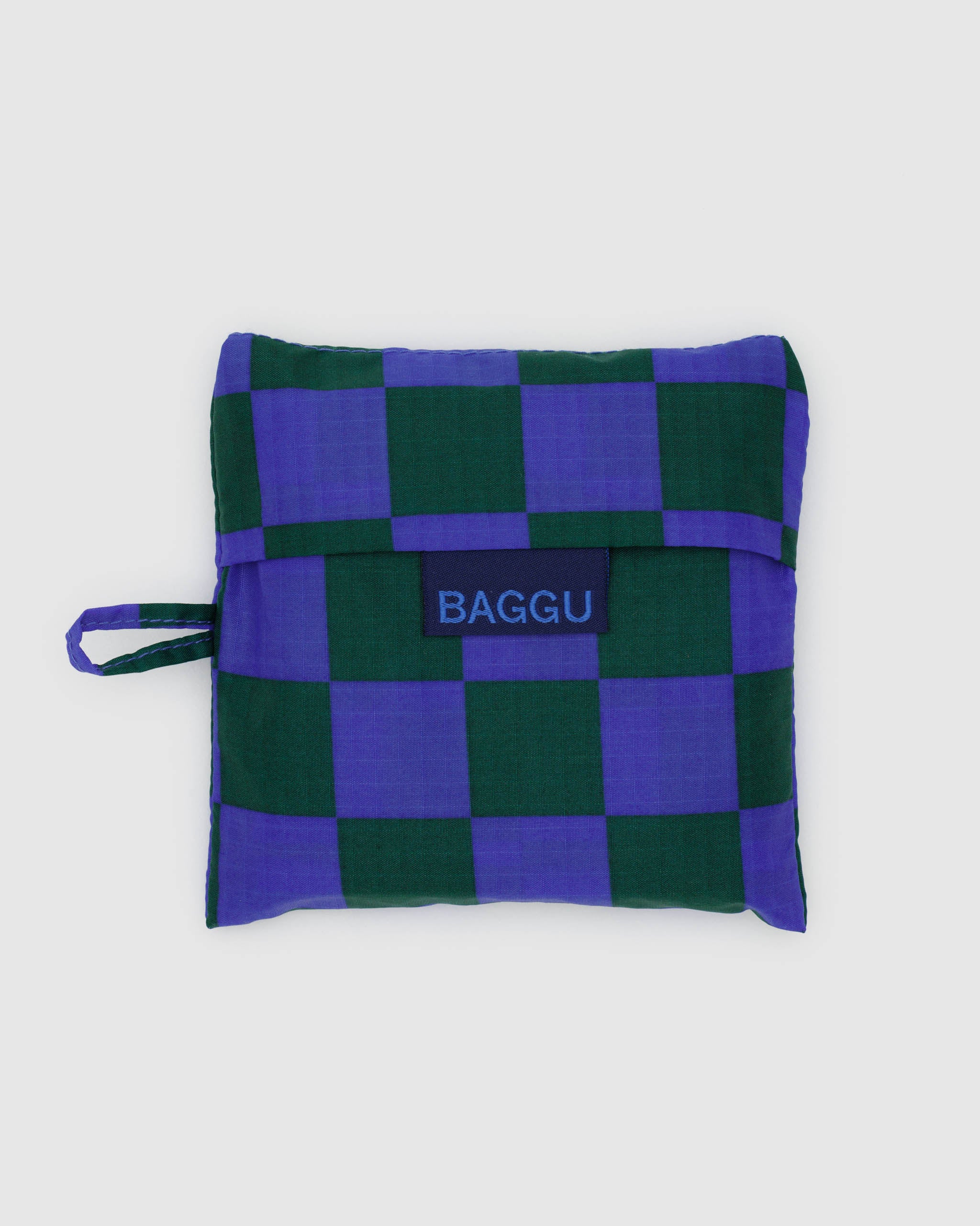 Standard Baggu in Iris Green Check