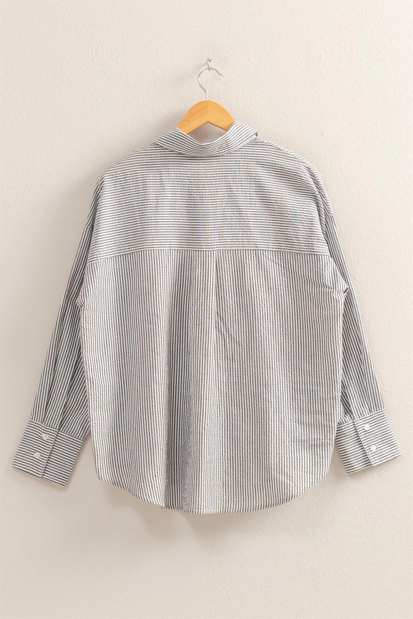 Edie Buttondown Shirt in Storm