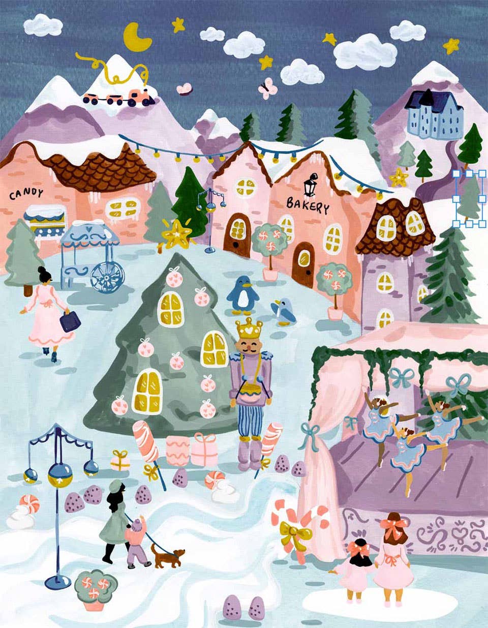 Sugarplum Village 1000 Piece Christmas Puzzle