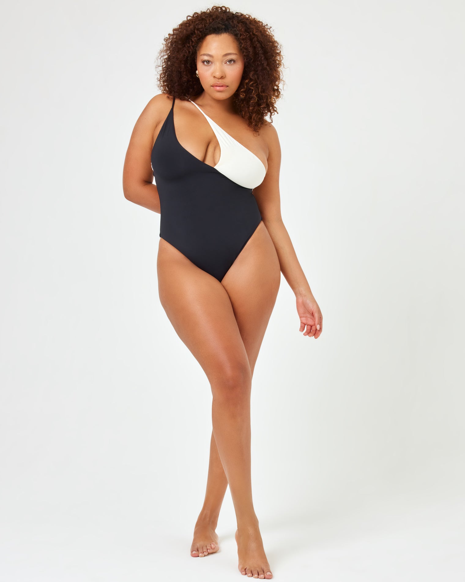 Raquel One Piece - Black-Cream