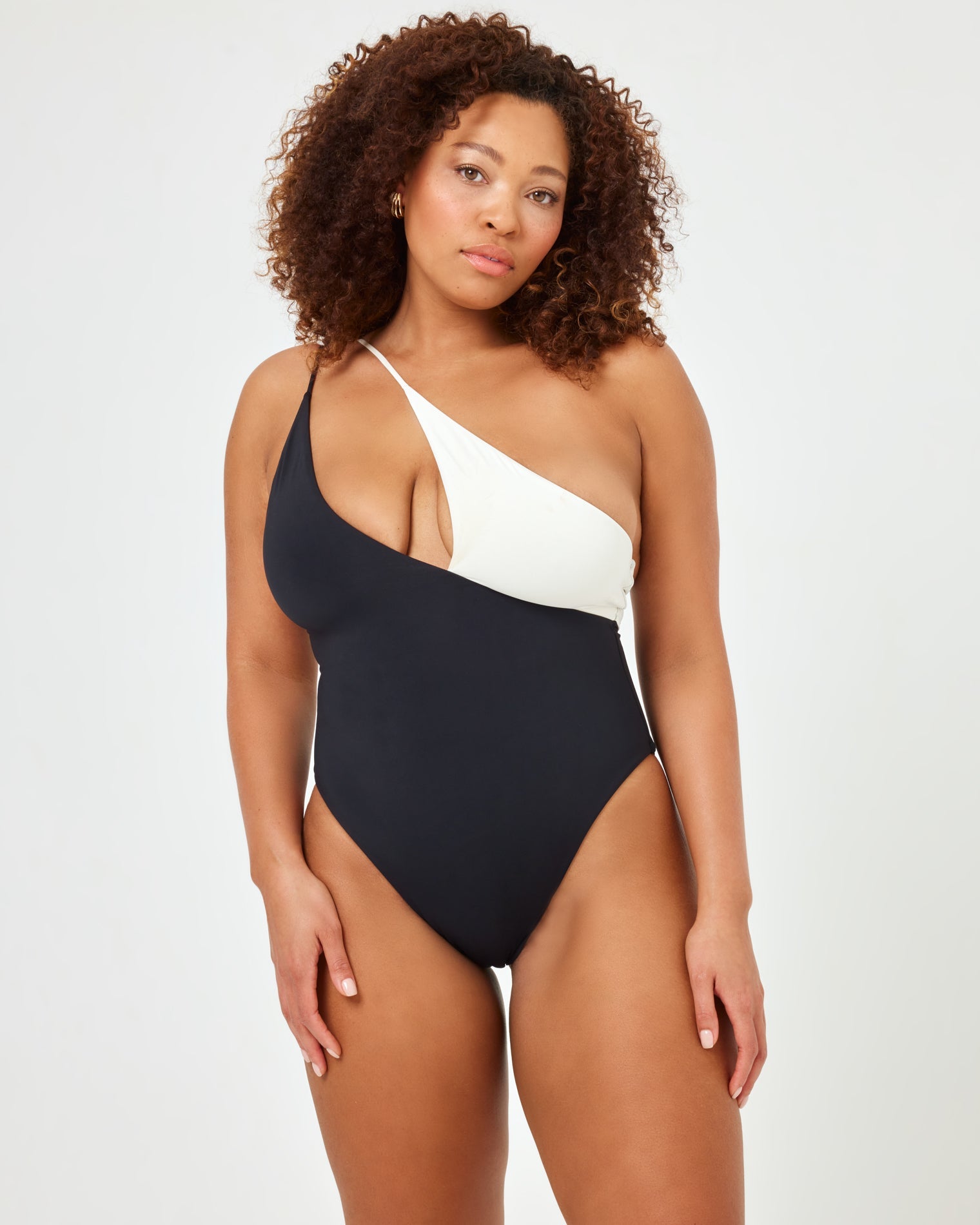 Raquel One Piece - Black-Cream