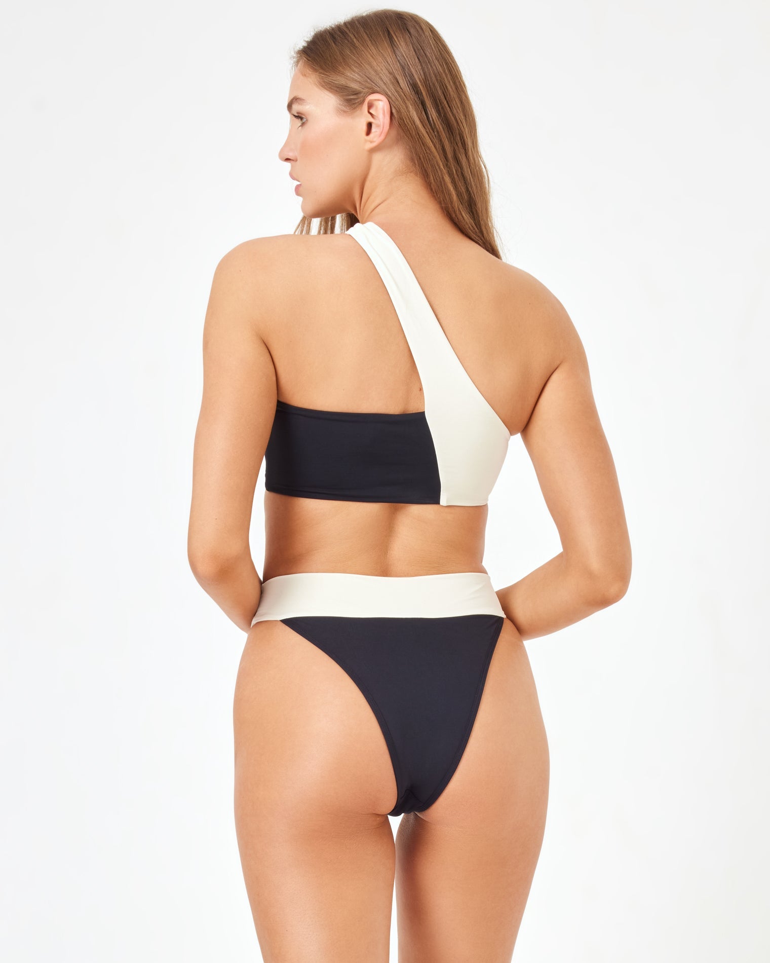 Lola Bikini Bottom - Black-Cream