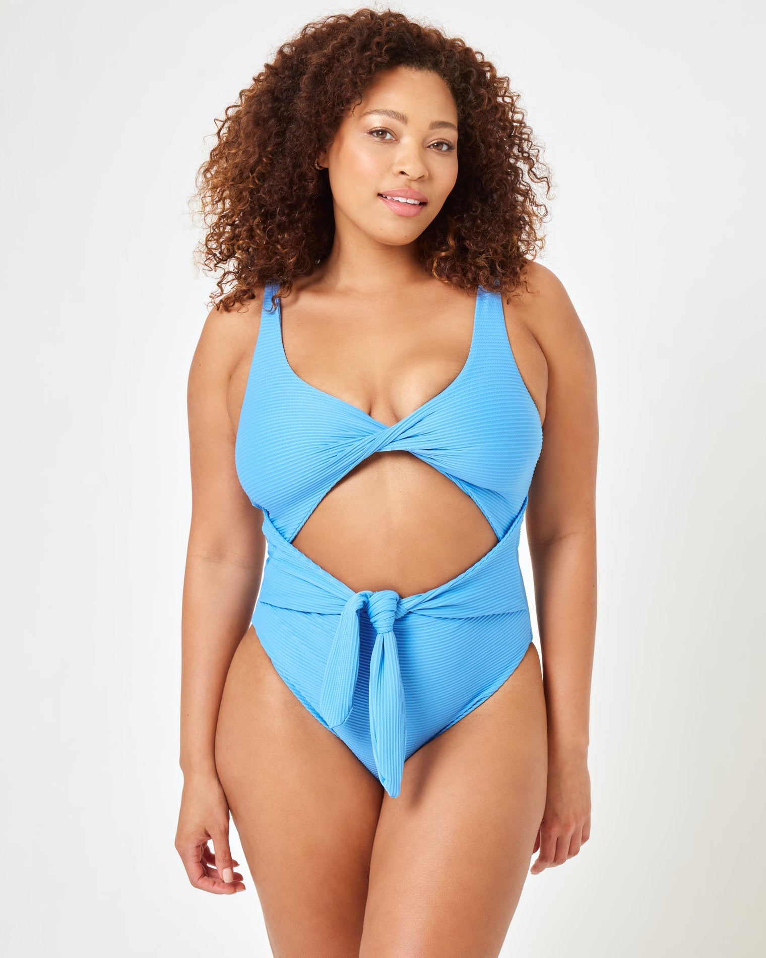 Eco Chic Repreve® Antigua One Piece - Cornflower