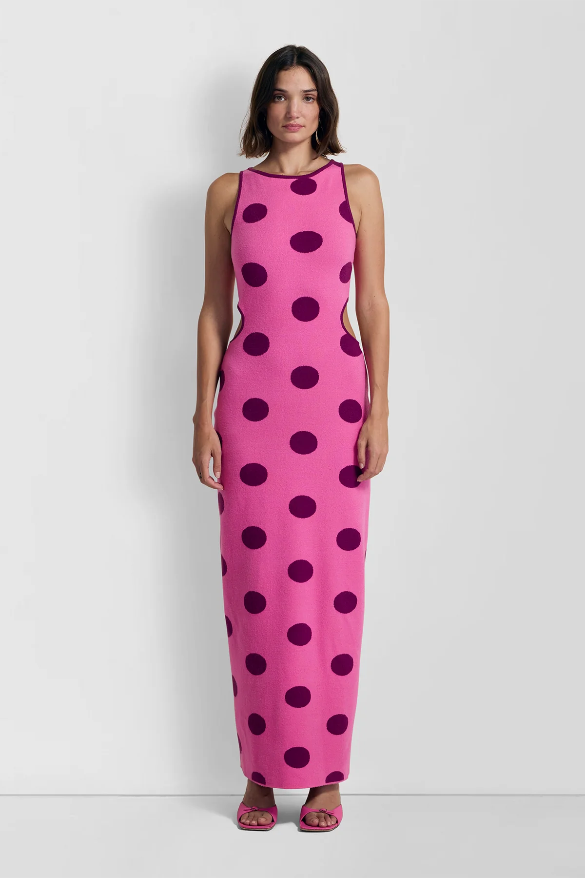 Mira Knit Maxi Dress in Candy Spot