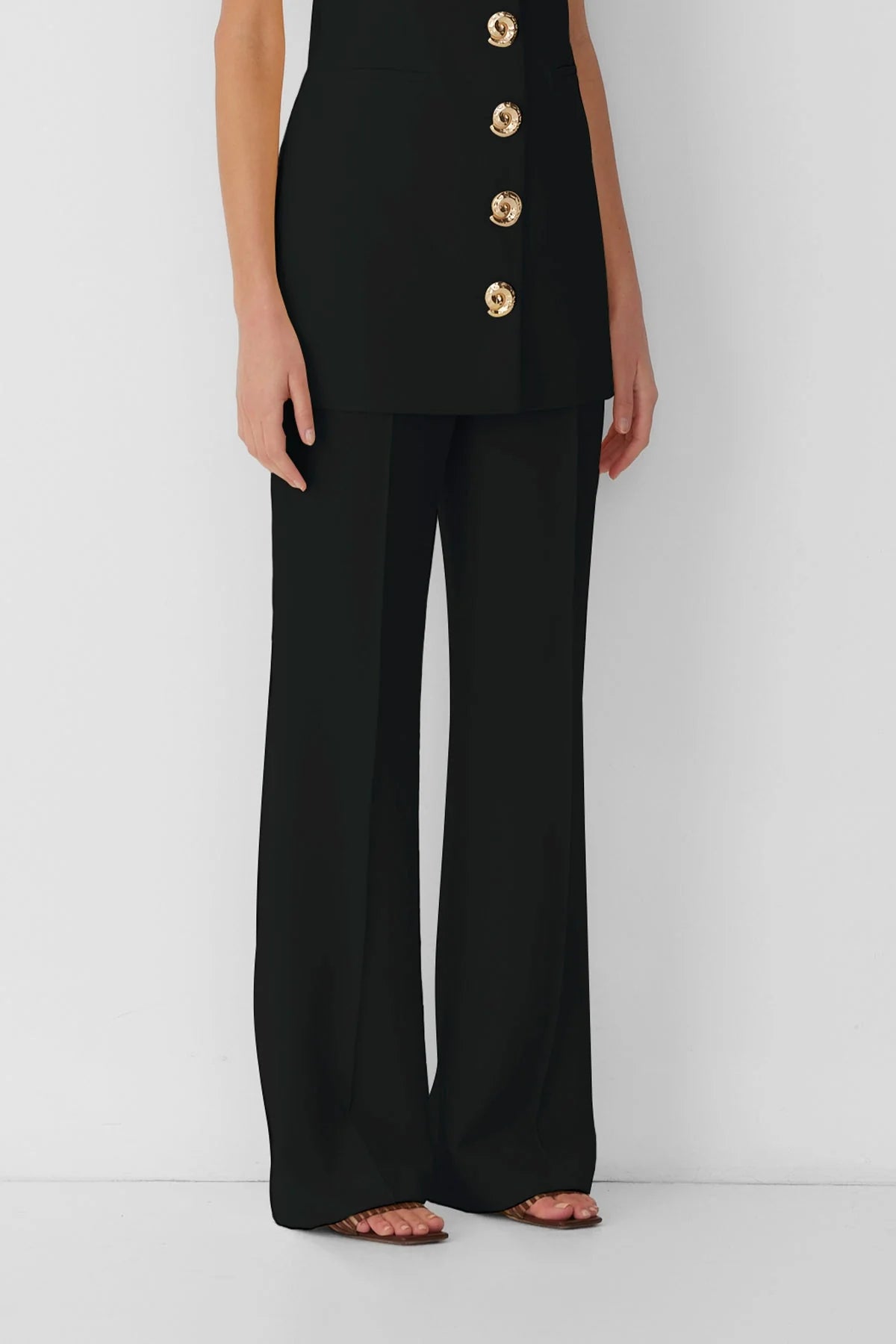 Irida Bootcut Pants in Noir