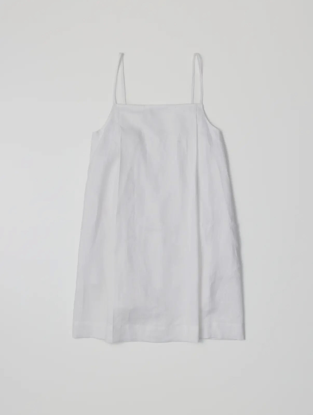 Nora Linen Dress in White