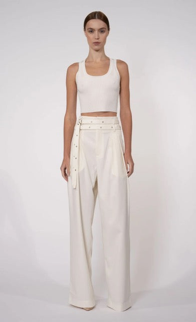 Eve Crop in White