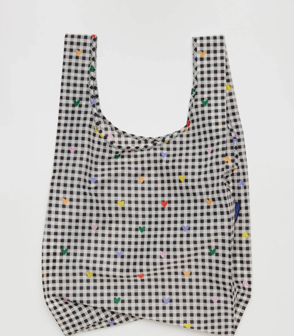 Standard Baggu Bag in Gingham Hearts