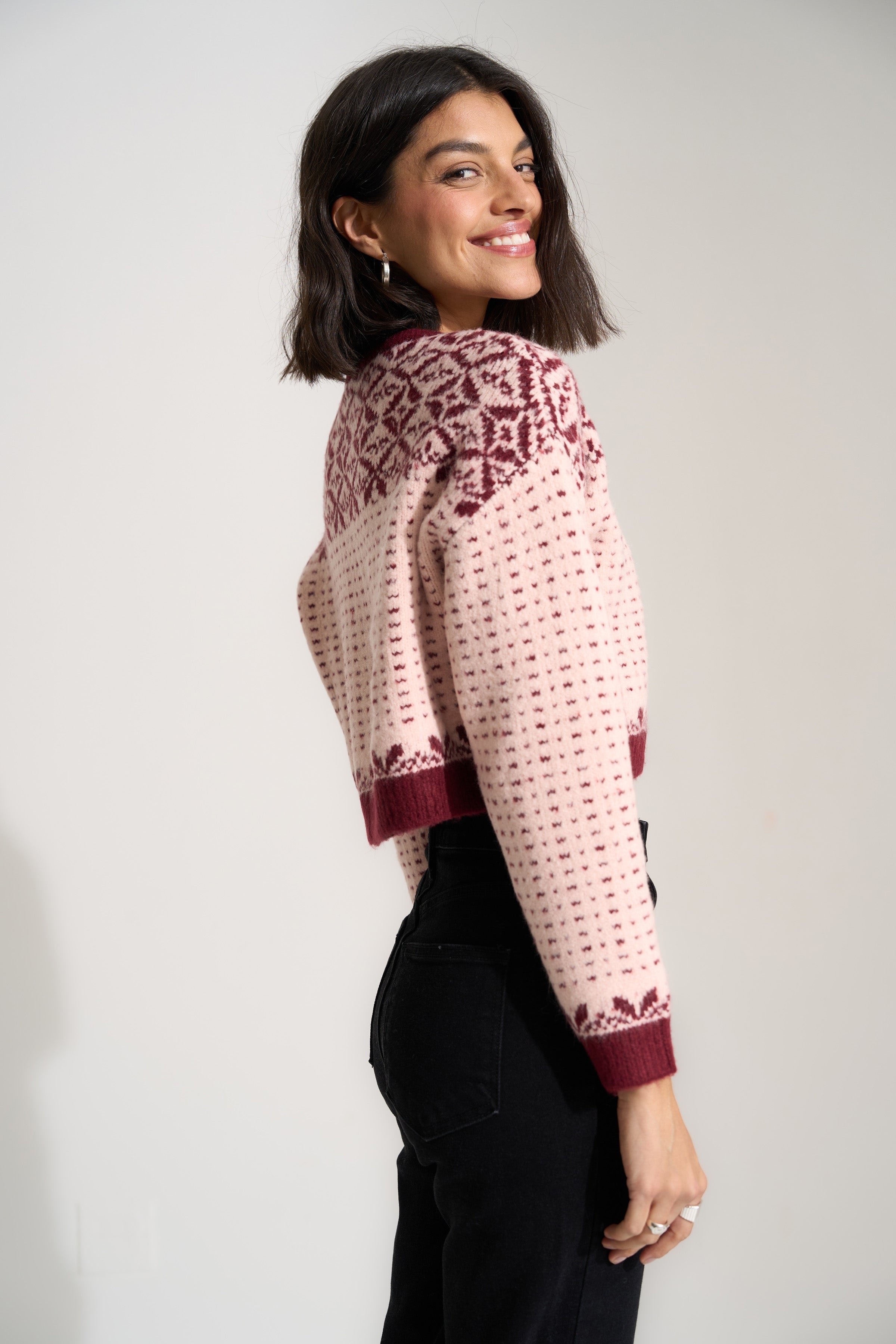 Maeve Cardigan in Baby Pink