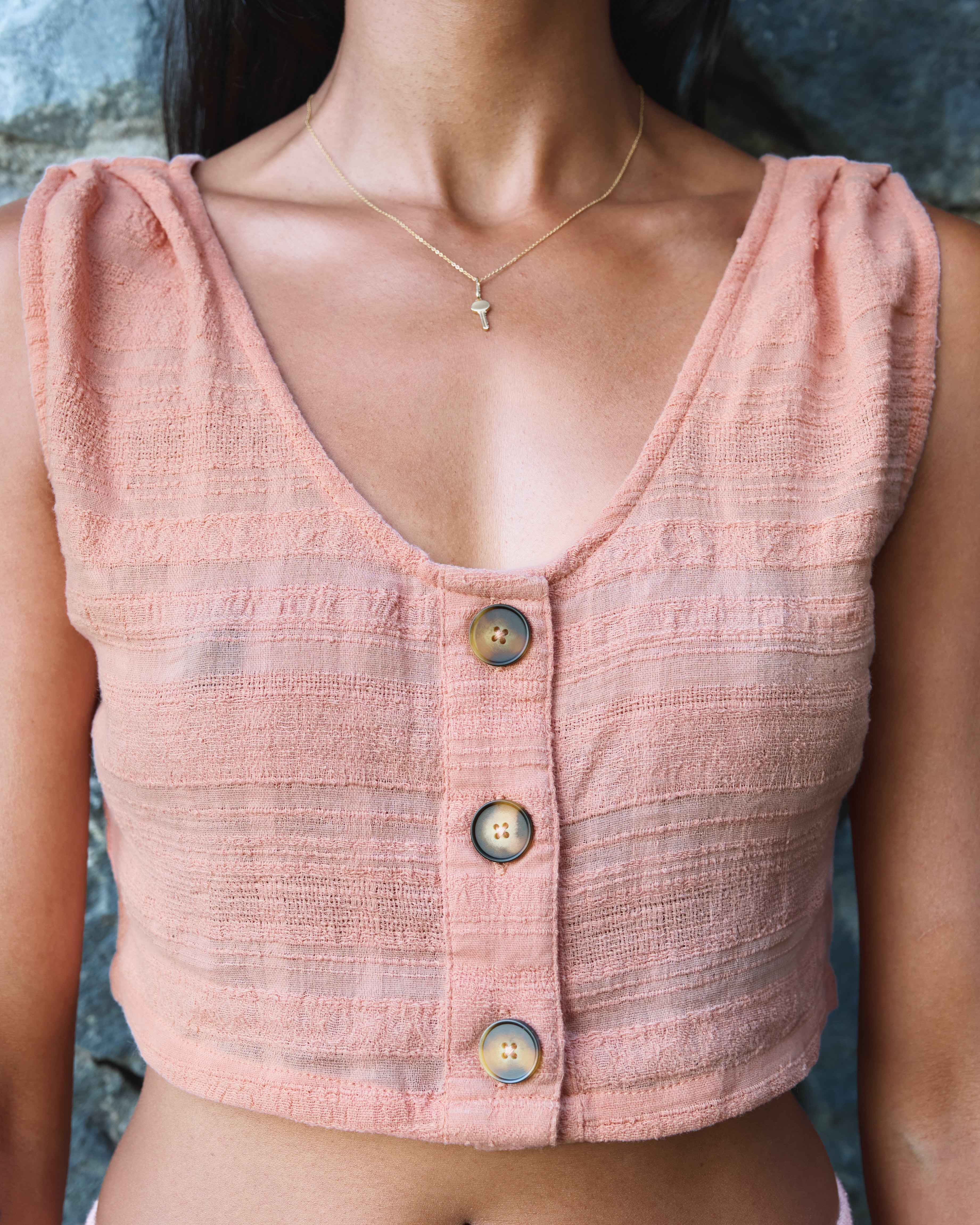 Crivelli Tank Top in Dusty Pink