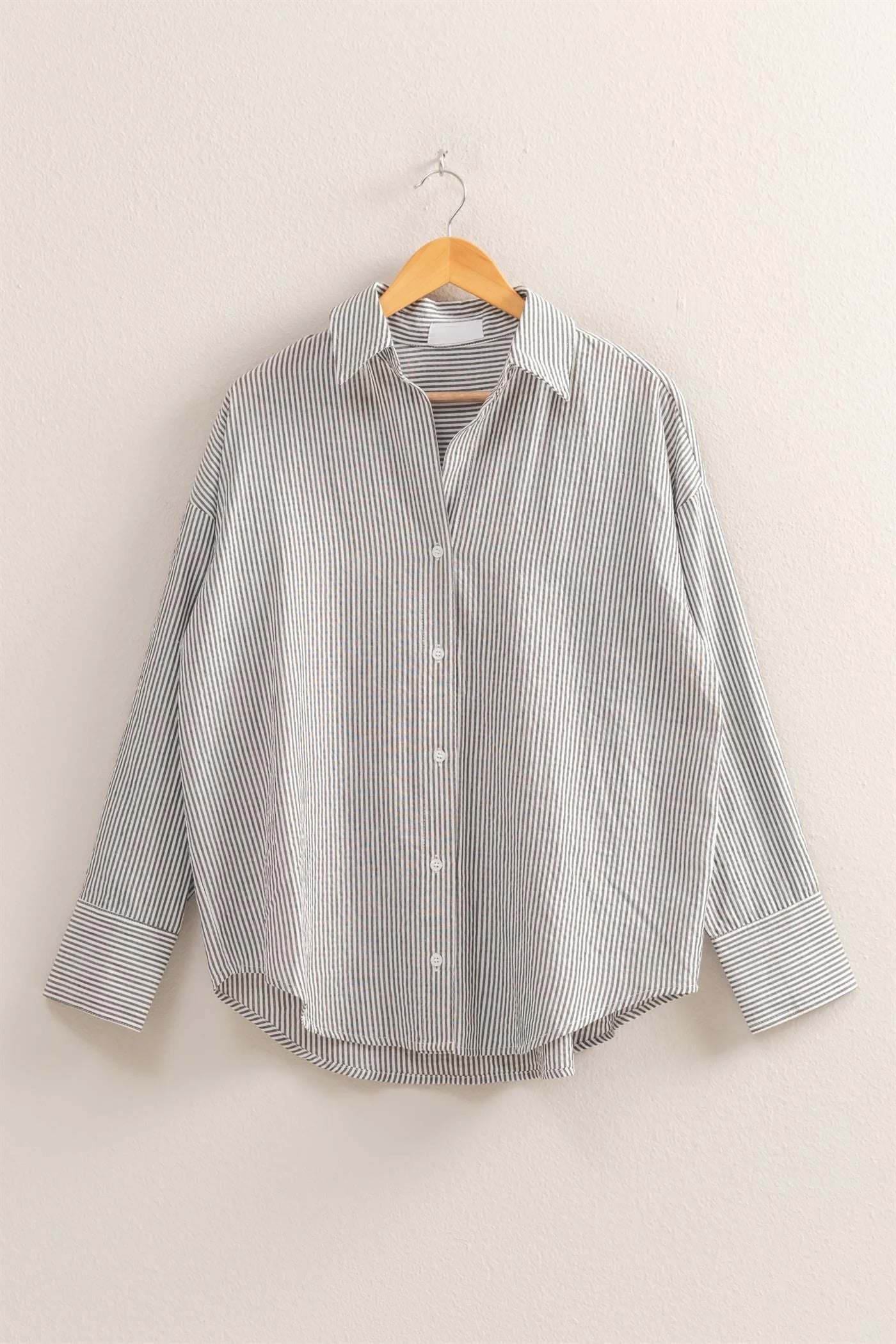 Edie Buttondown Shirt in Storm