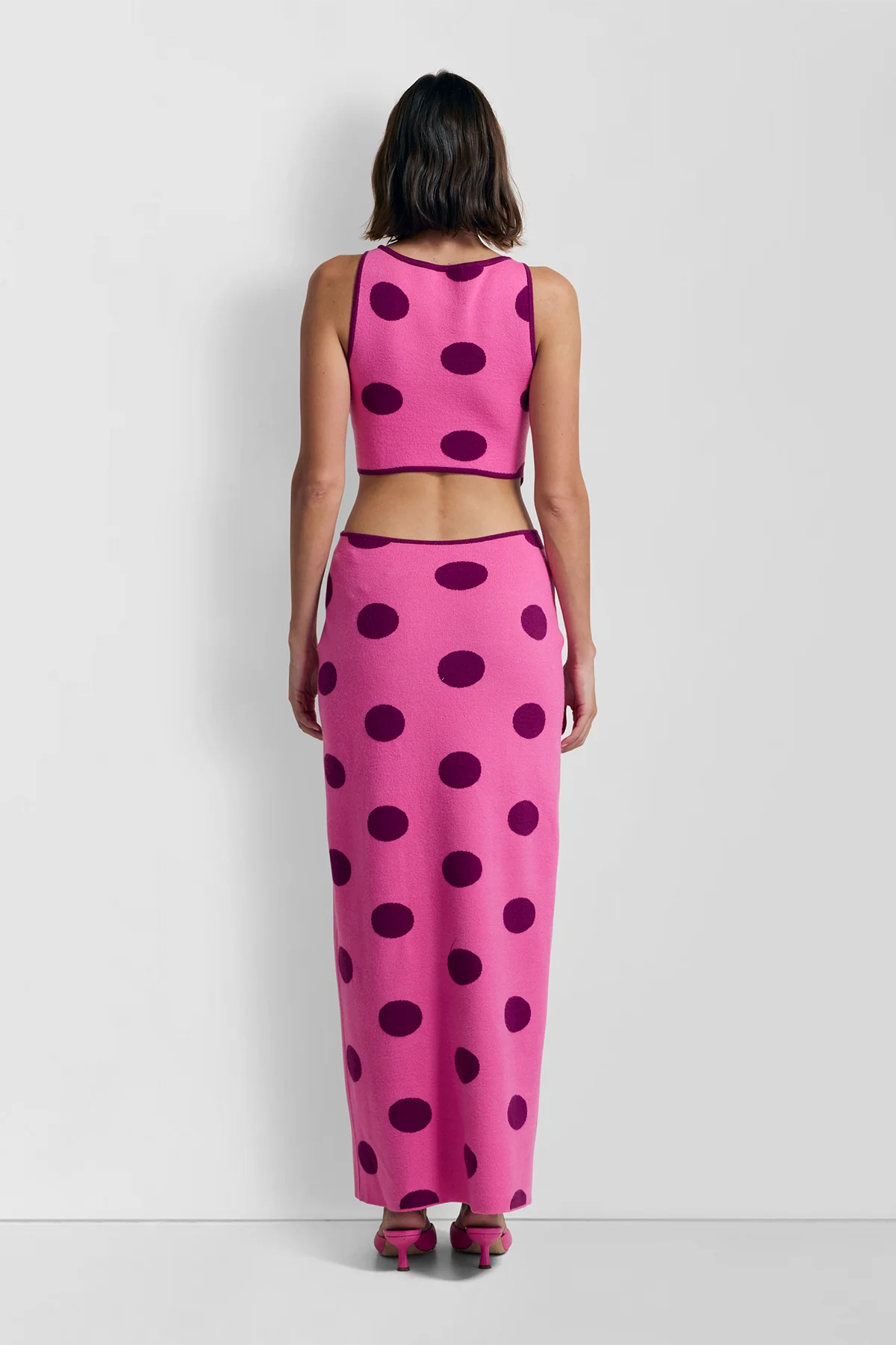 Mira Knit Maxi Dress in Candy Spot