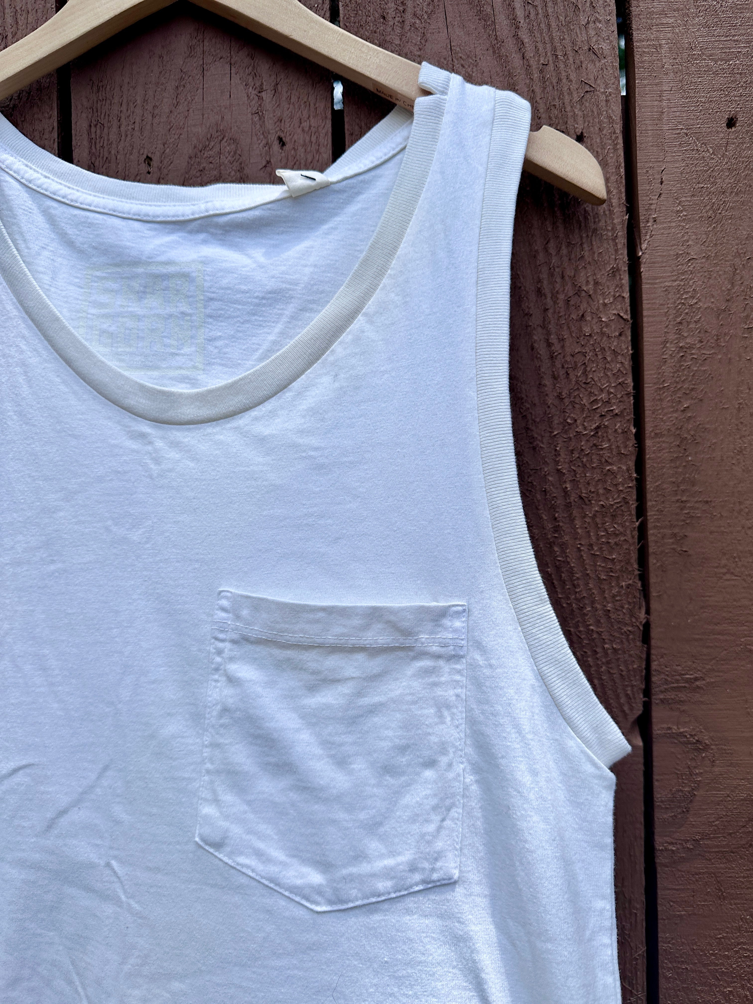 #21 Boxy Muscle Tee in Milk Wash