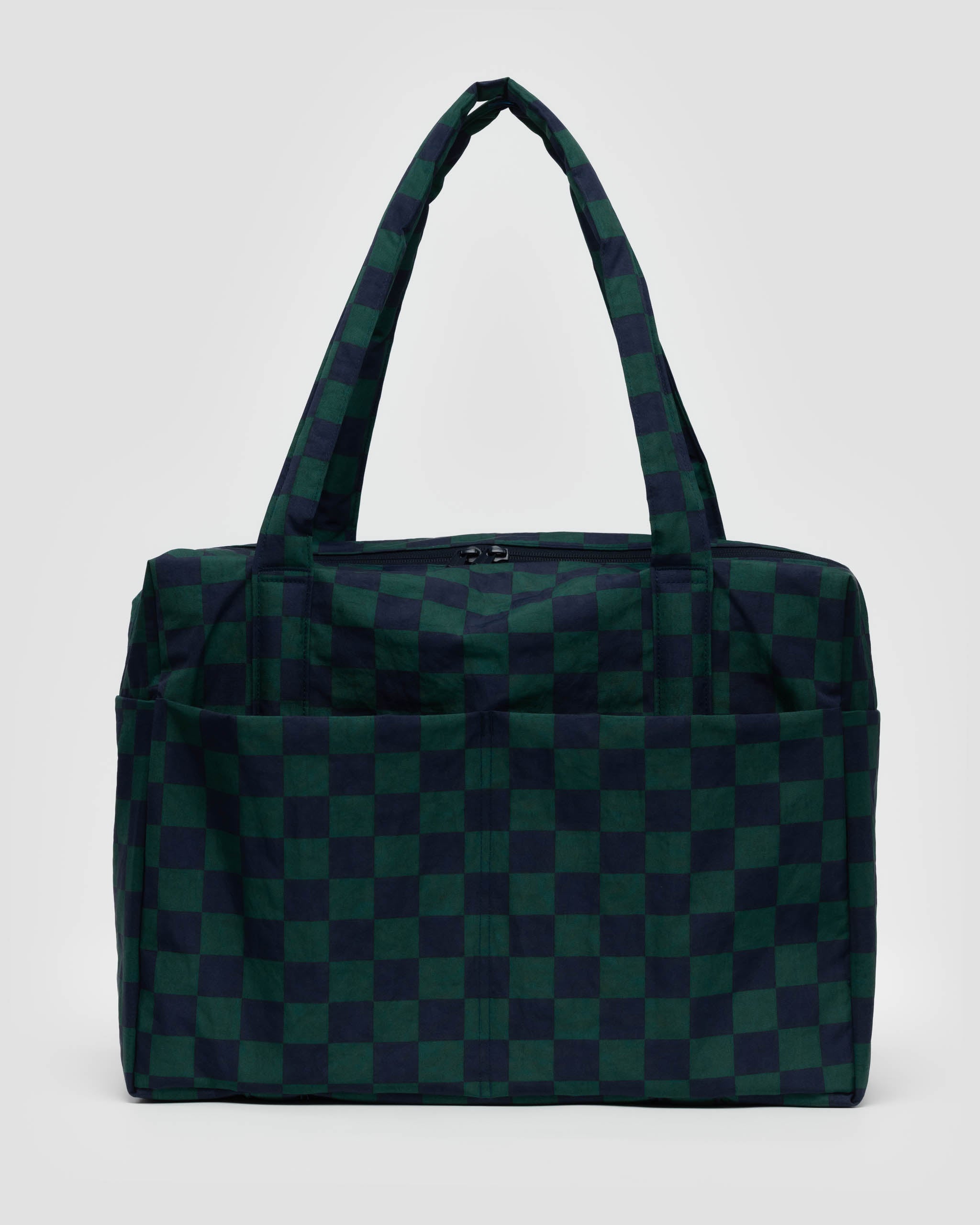 Cloud Carry On in Navy Green Check