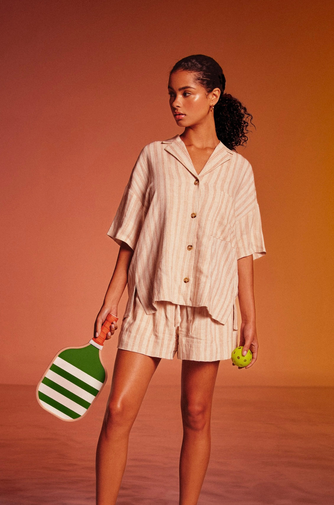 Palermo Relaxed Linen Shirt and Shorts Set