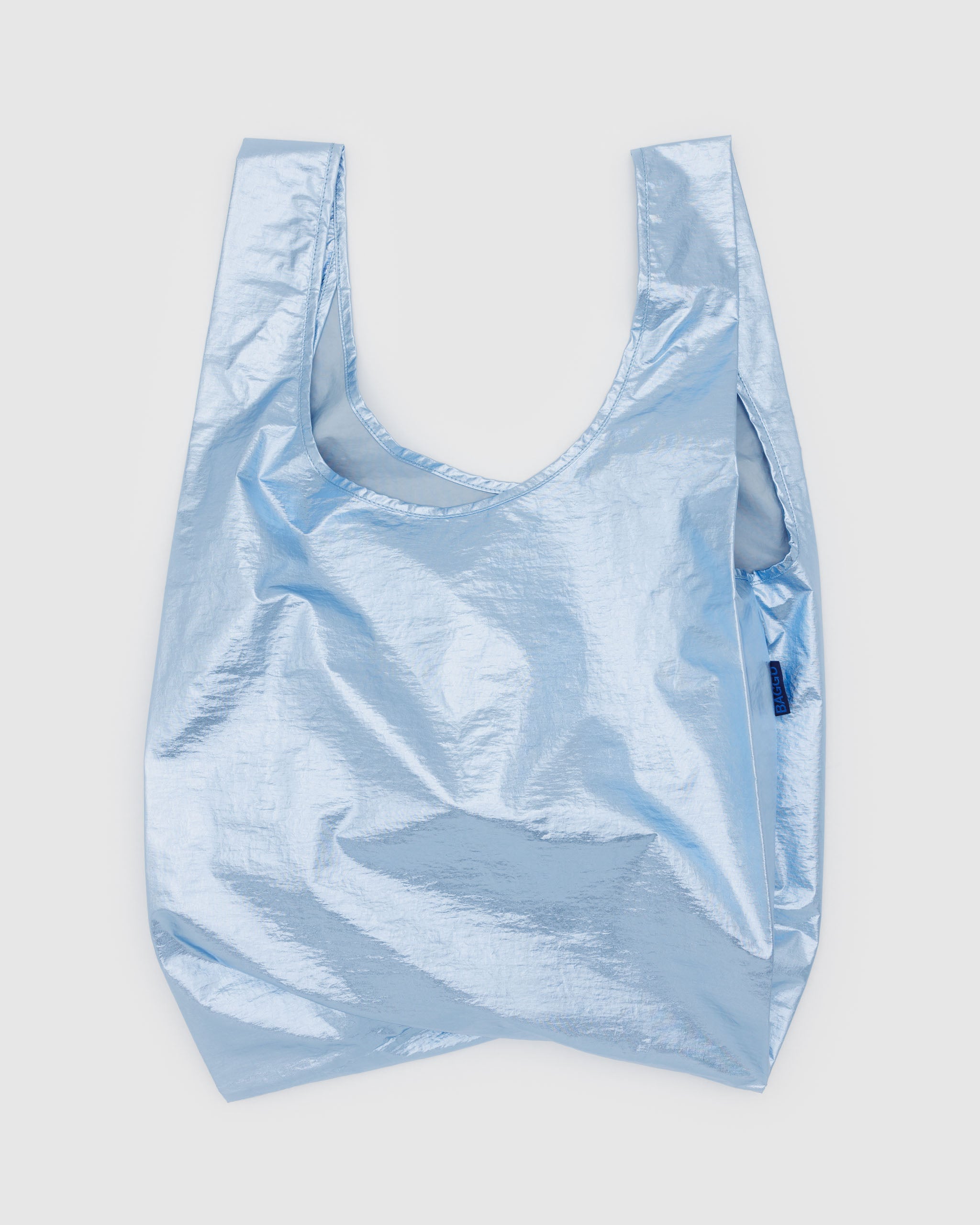 Standard Baggu Bag in Metallic Blue