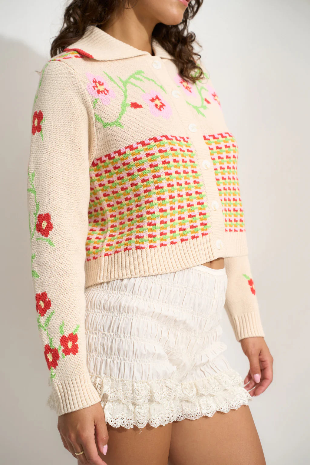 Teagan Sweater in Rose Multi