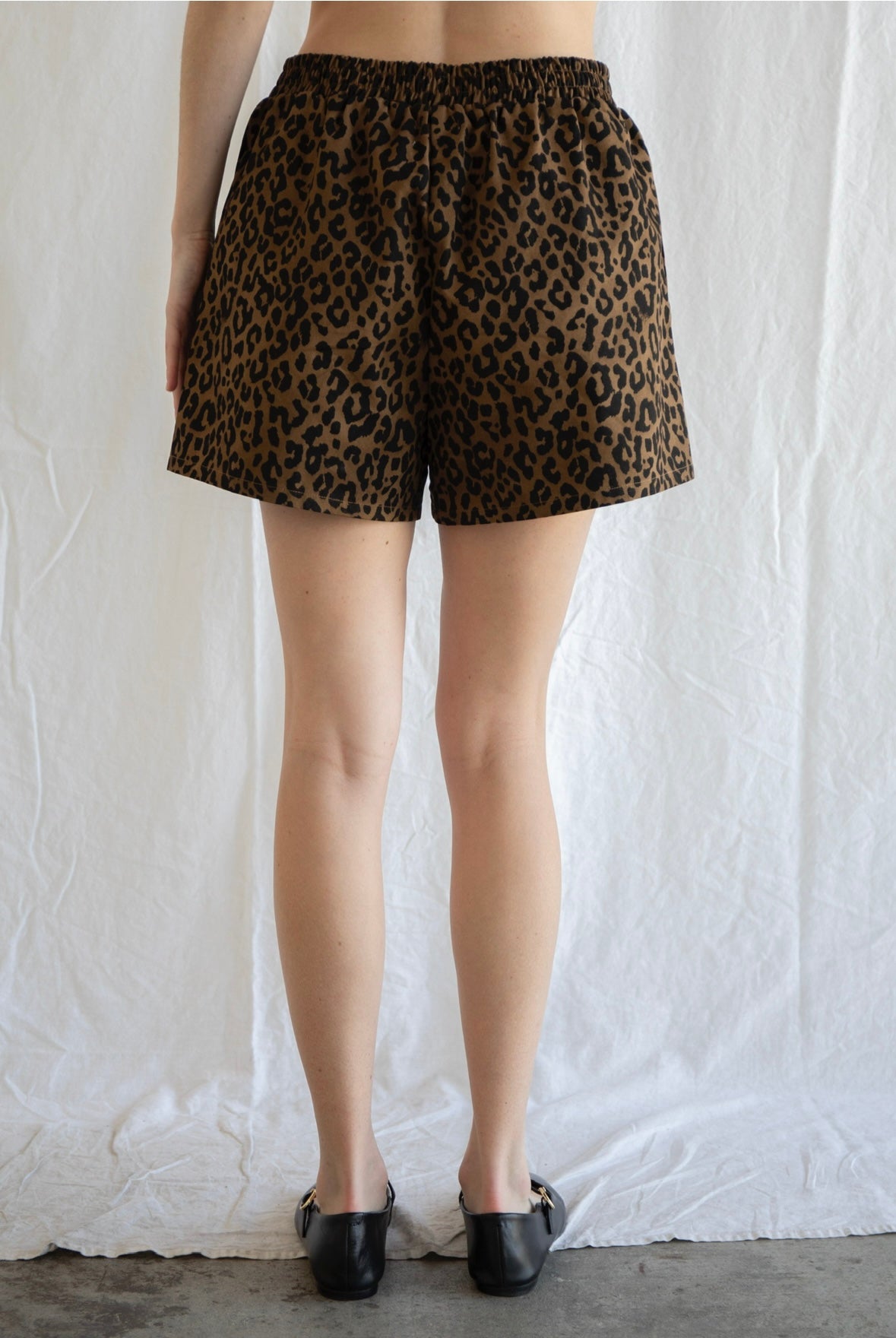 Joan Leopard Shorts