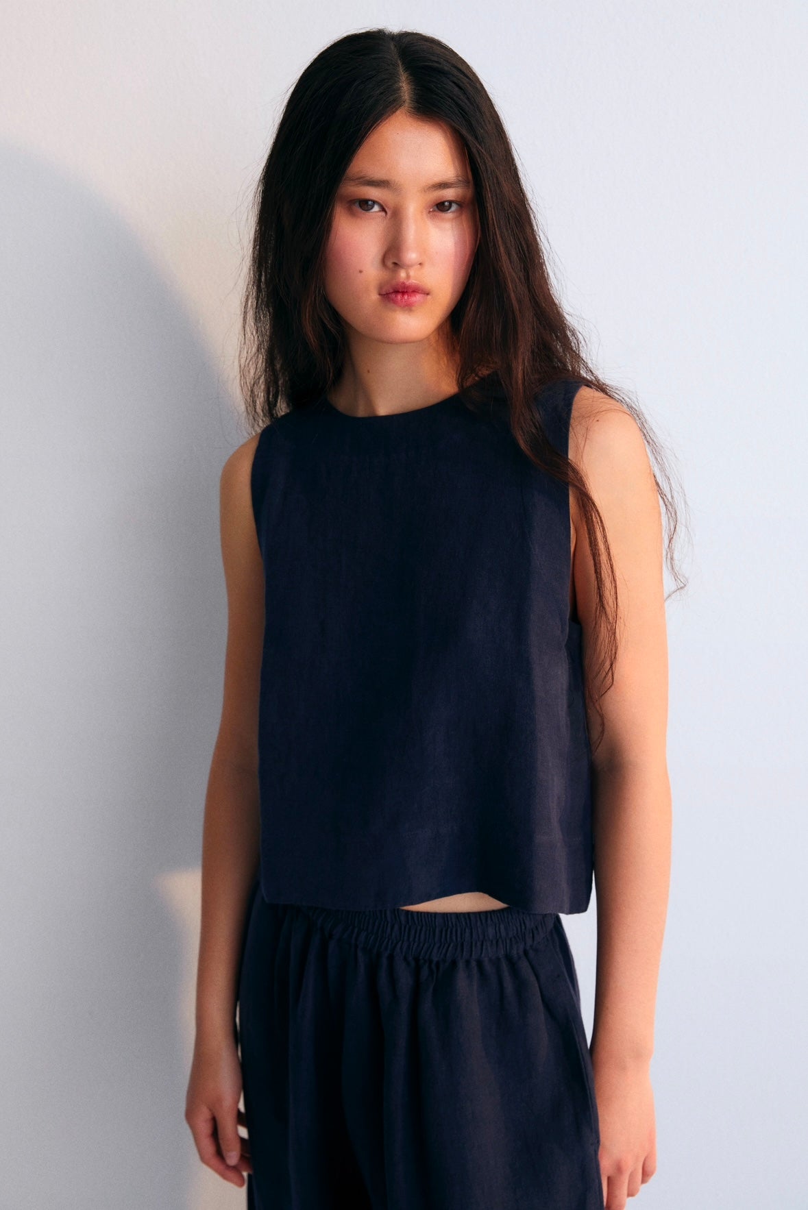 Hera Top in Navy