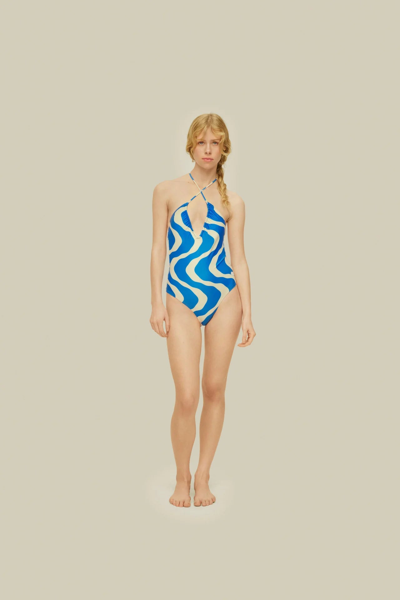 Blue Rippling Iodio Bathing Suit