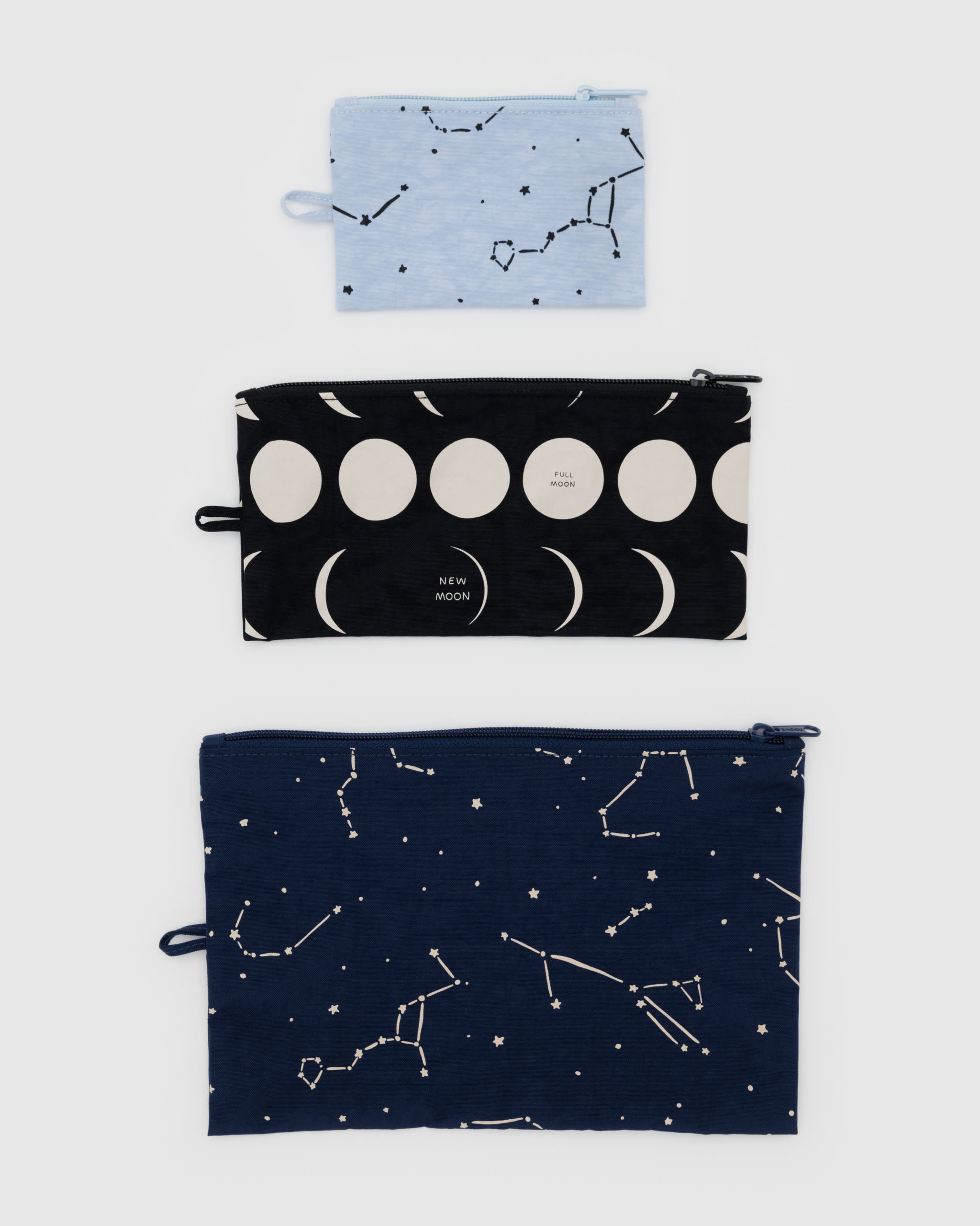 Flat Pouch Set in Night Sky