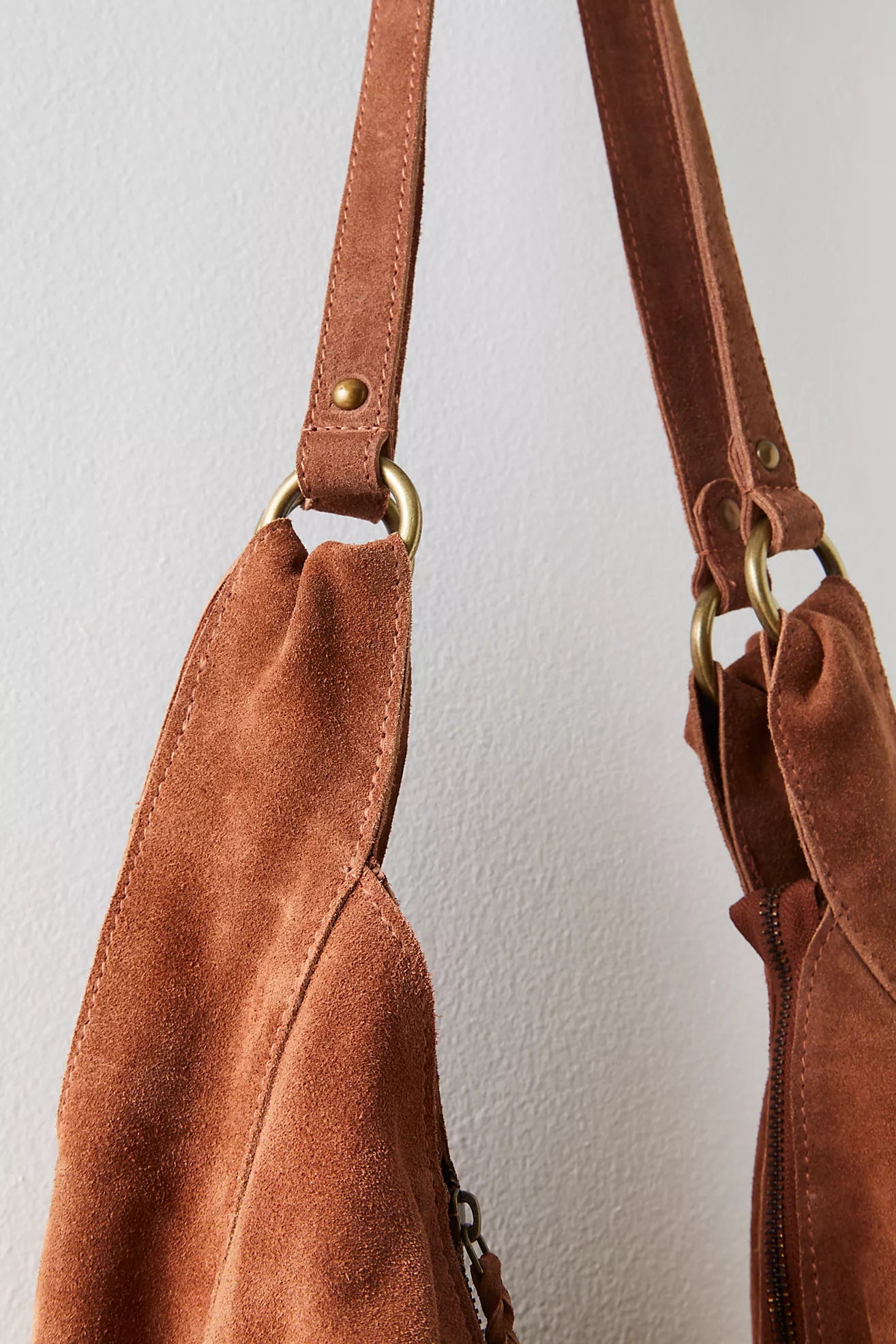 Roma Suede Tote in Rust