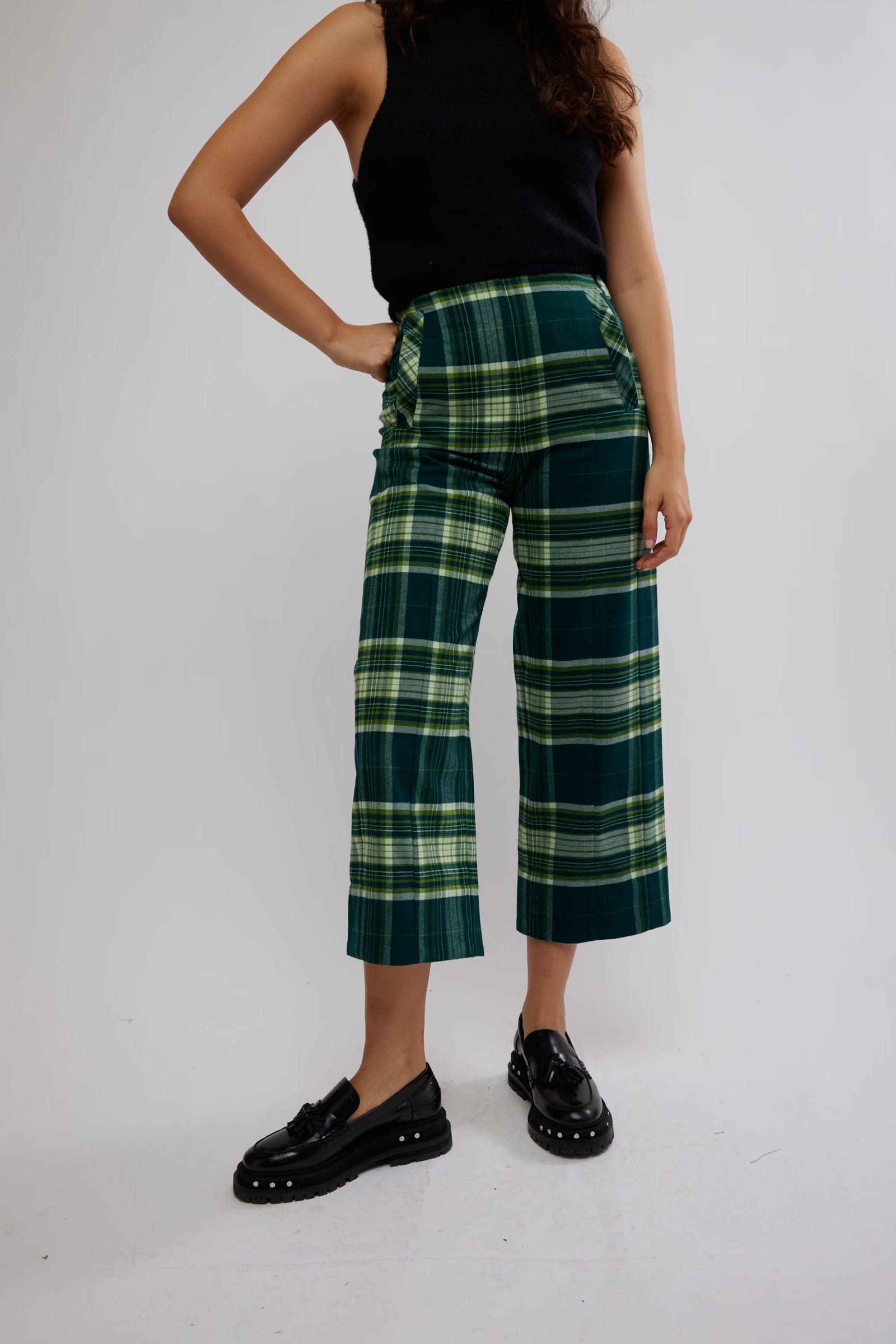 Acadia Trouser in Green Combo