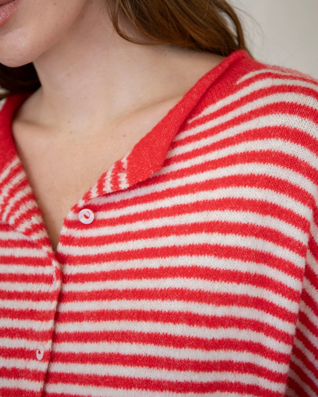 Maisie Sweater in Poppy Stripe